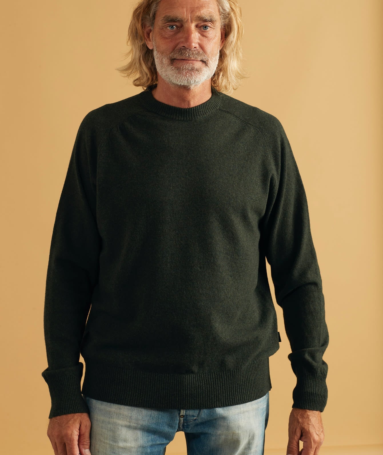 05016 | Elsk Ditlev Men'S Crewneck Knit | Dark Moss