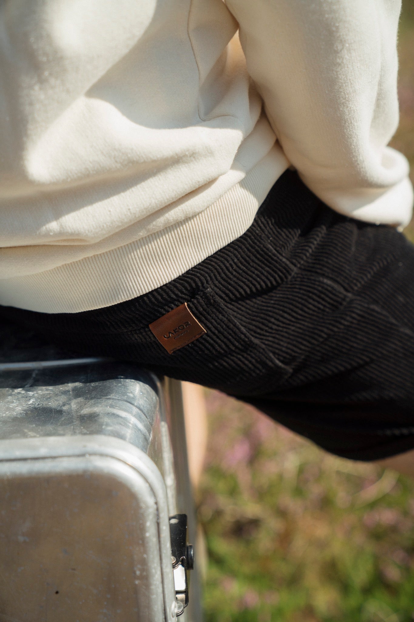 Sammetsshorts (svarta)