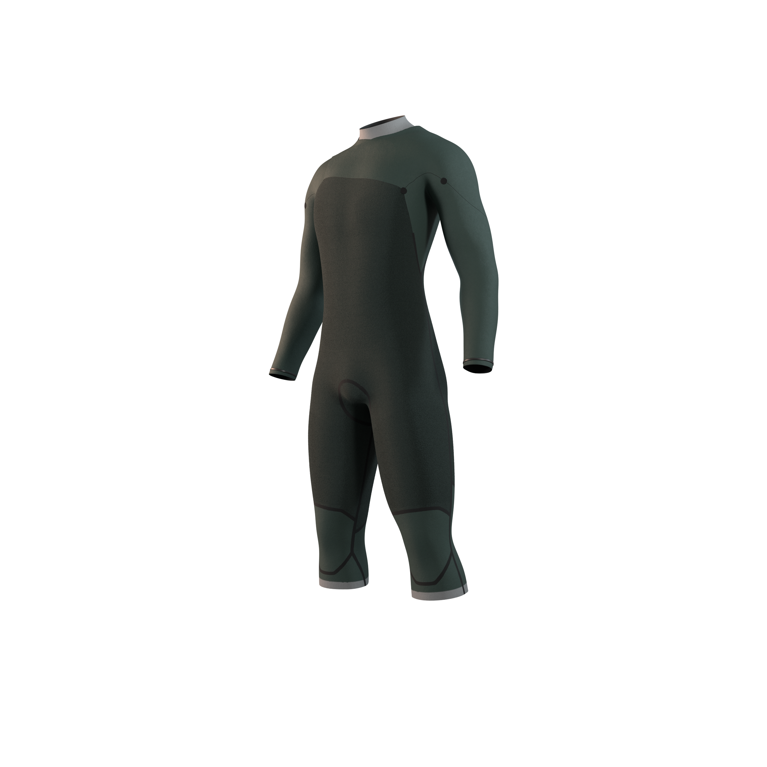 Mystic - Motion Longarm Shortleg 4/3mm Fzip - 2025 - Black