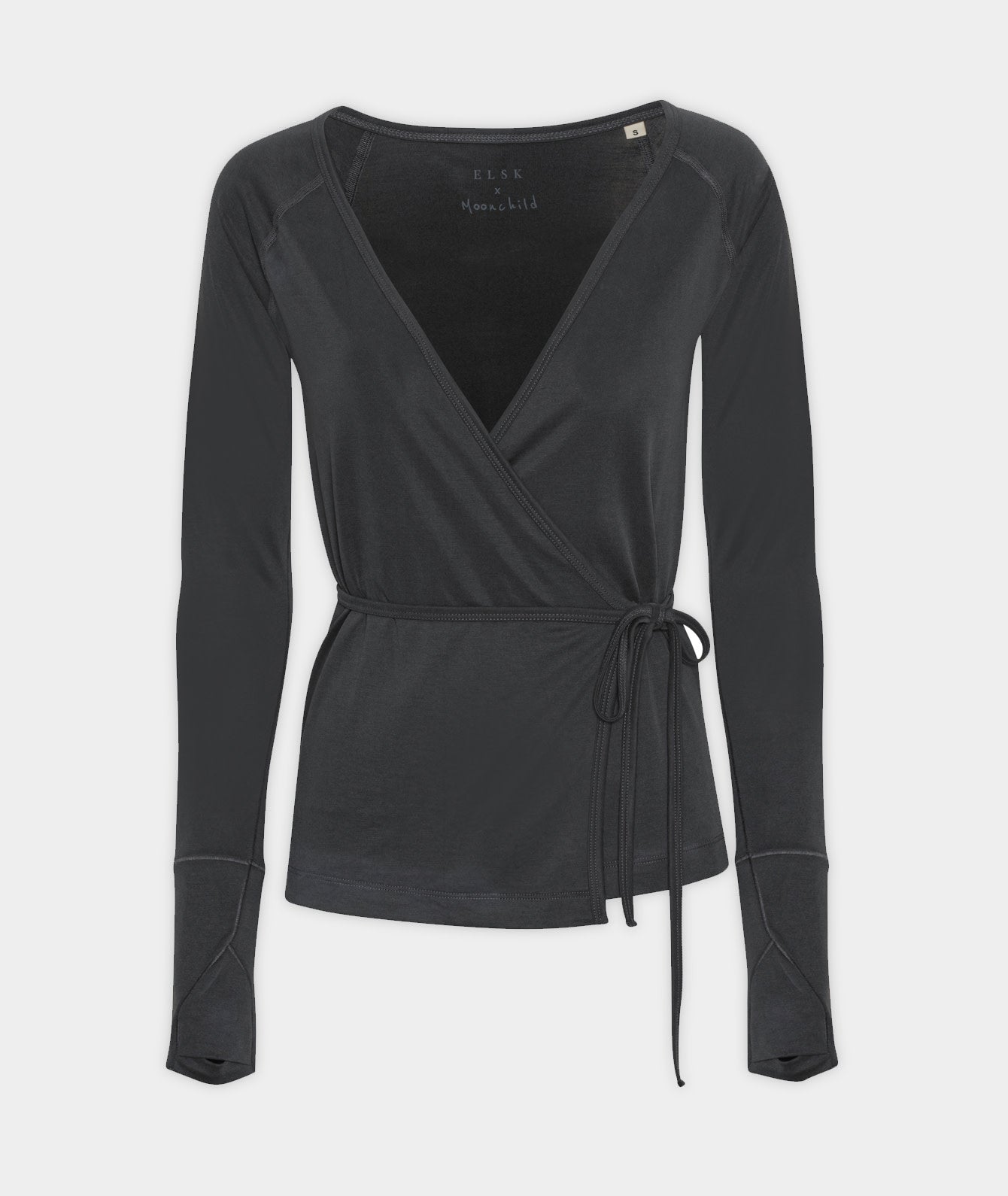 18003 | My X Elsk Nanna Flow Ls Top | Pirate Black