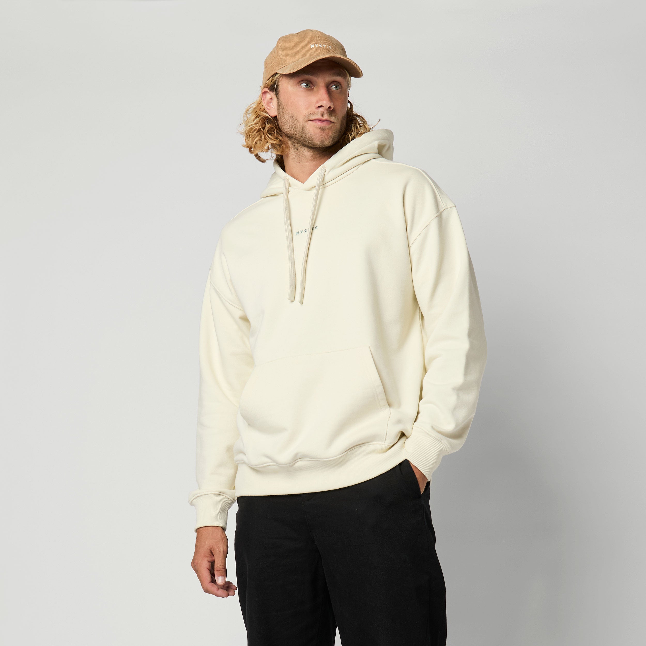 Mystic - Rooted Hood Sweat - Dirty White