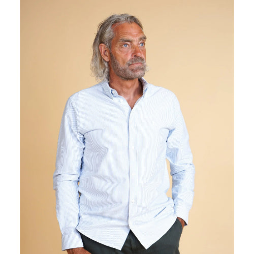 Oxford Men's BD Shirt - Light Blue/White