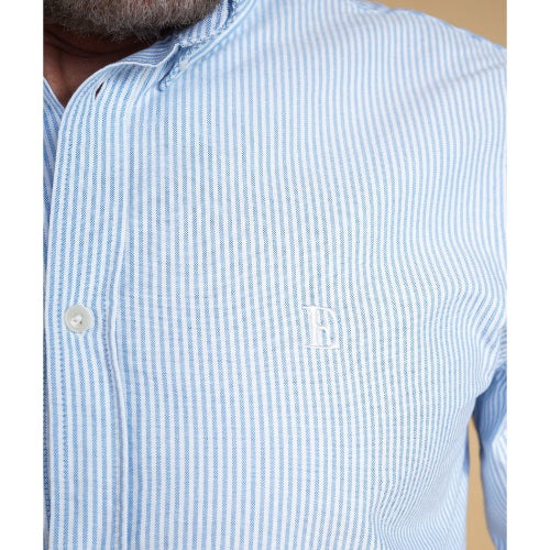 Oxford Men's BD Shirt - Light Blue/White