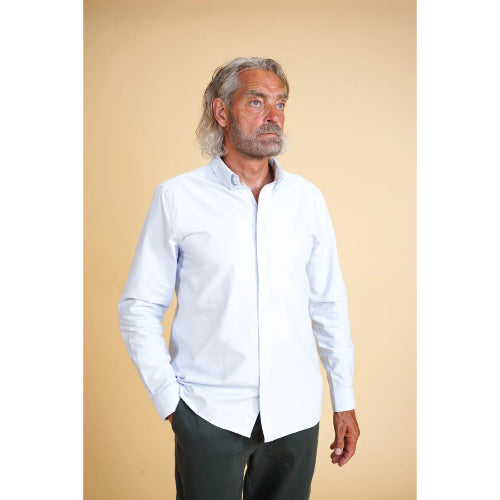 Oxford Men's BD Shirt - Light Blue/White