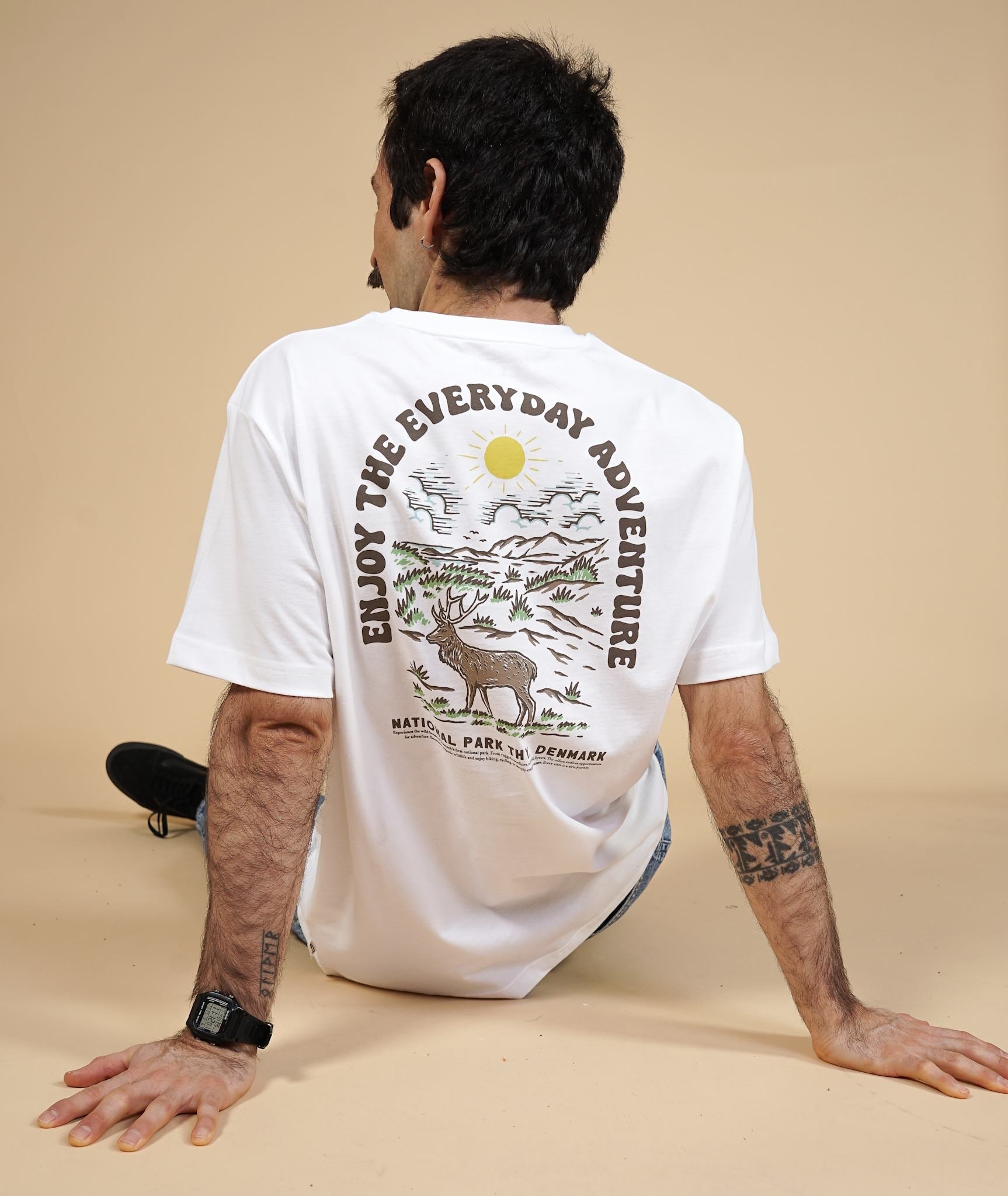 Backyard BP herr borstad t-shirt