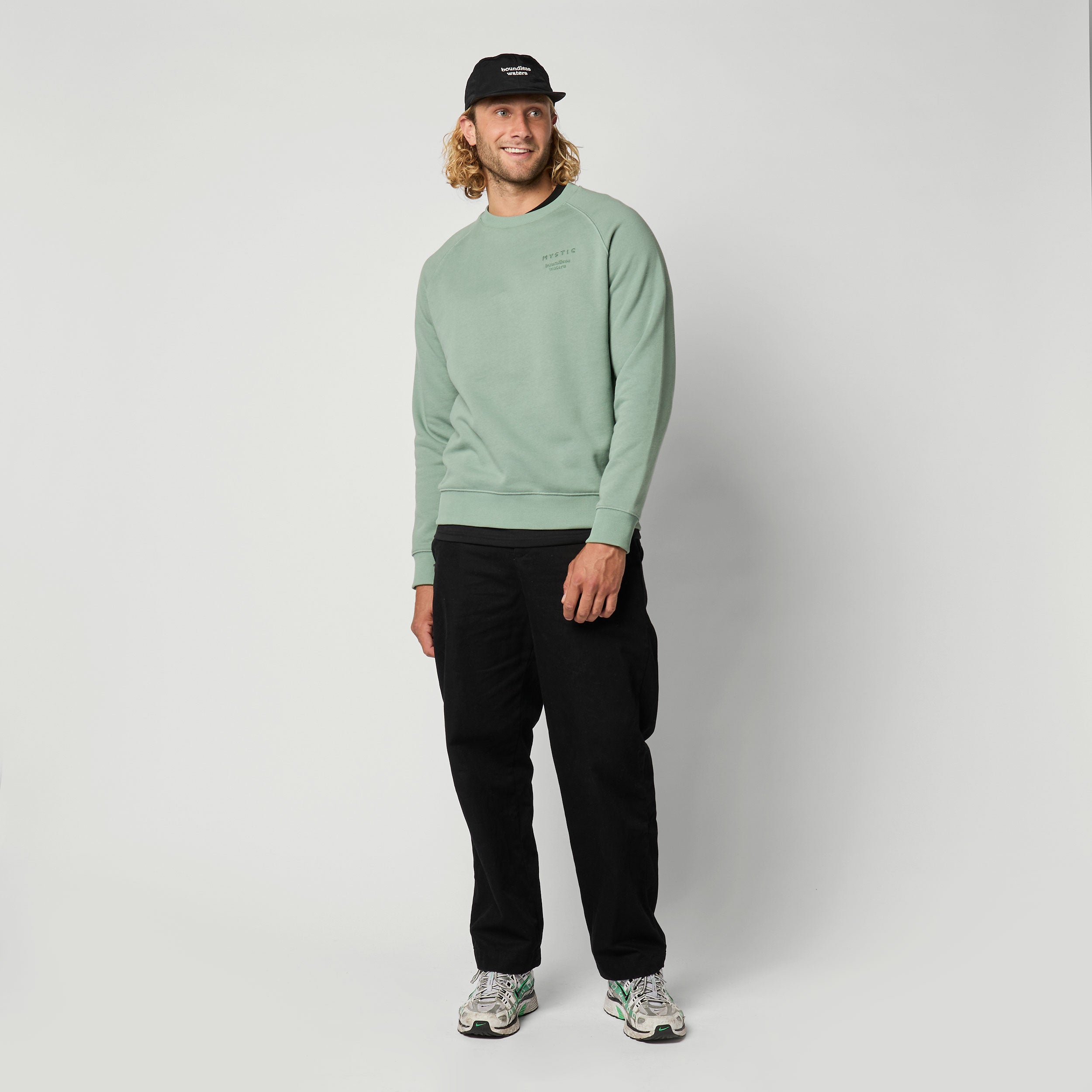 Mystic - Token Crew Sweat - Frozen Green