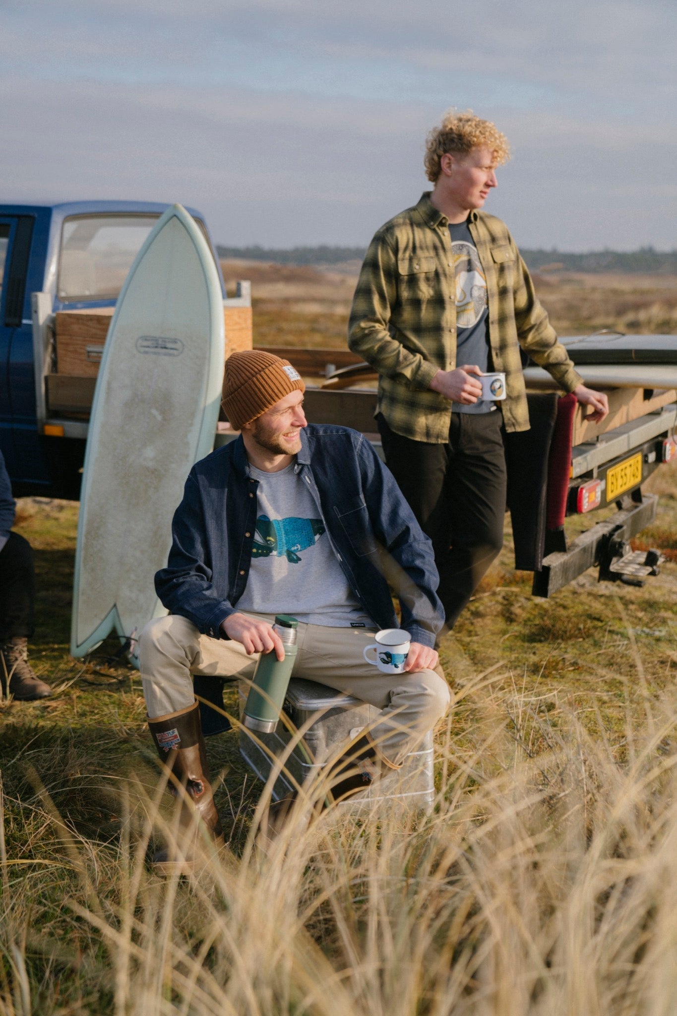 Ekologisk jeansskjorta (mörkblå)