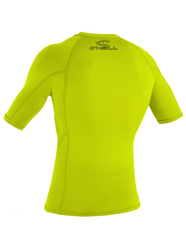Youth Basickins S/S Rash Guard - Lime