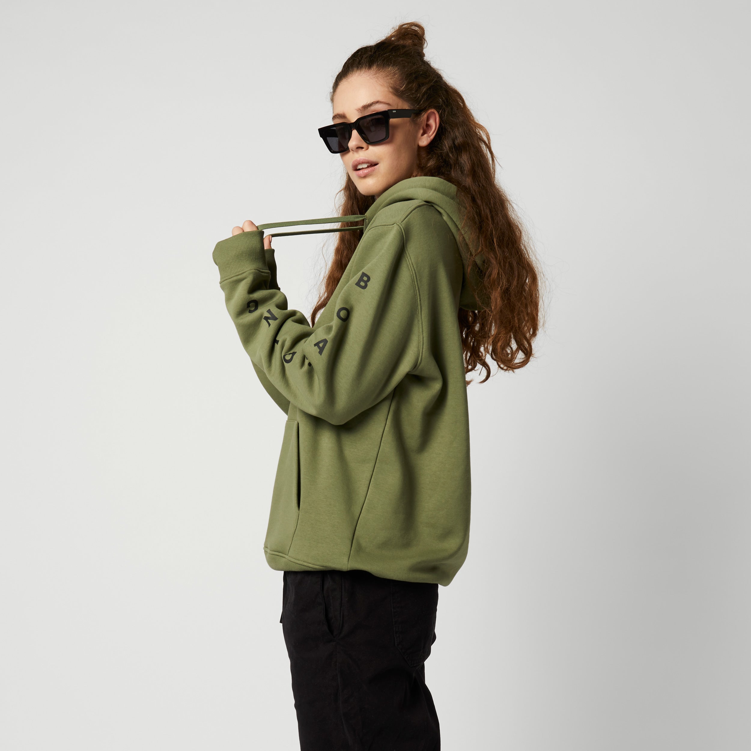 Bolt Hood Sweat - Dark Olive