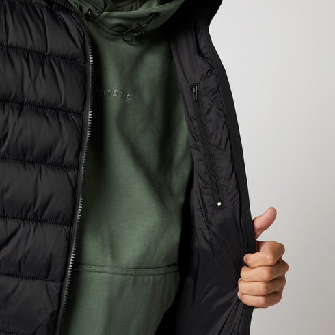Quilted Midlayer Jacket - Black