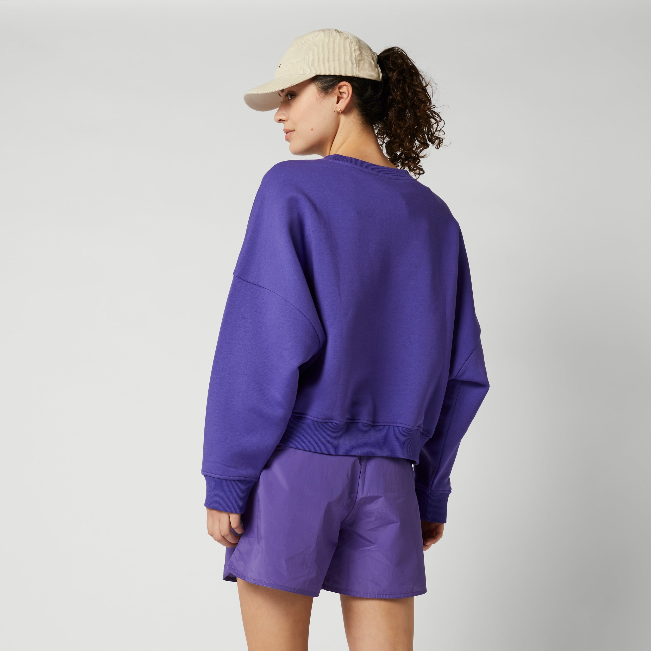 Mystic - Dropped Shoulder Crew Sweat Women - Purple
