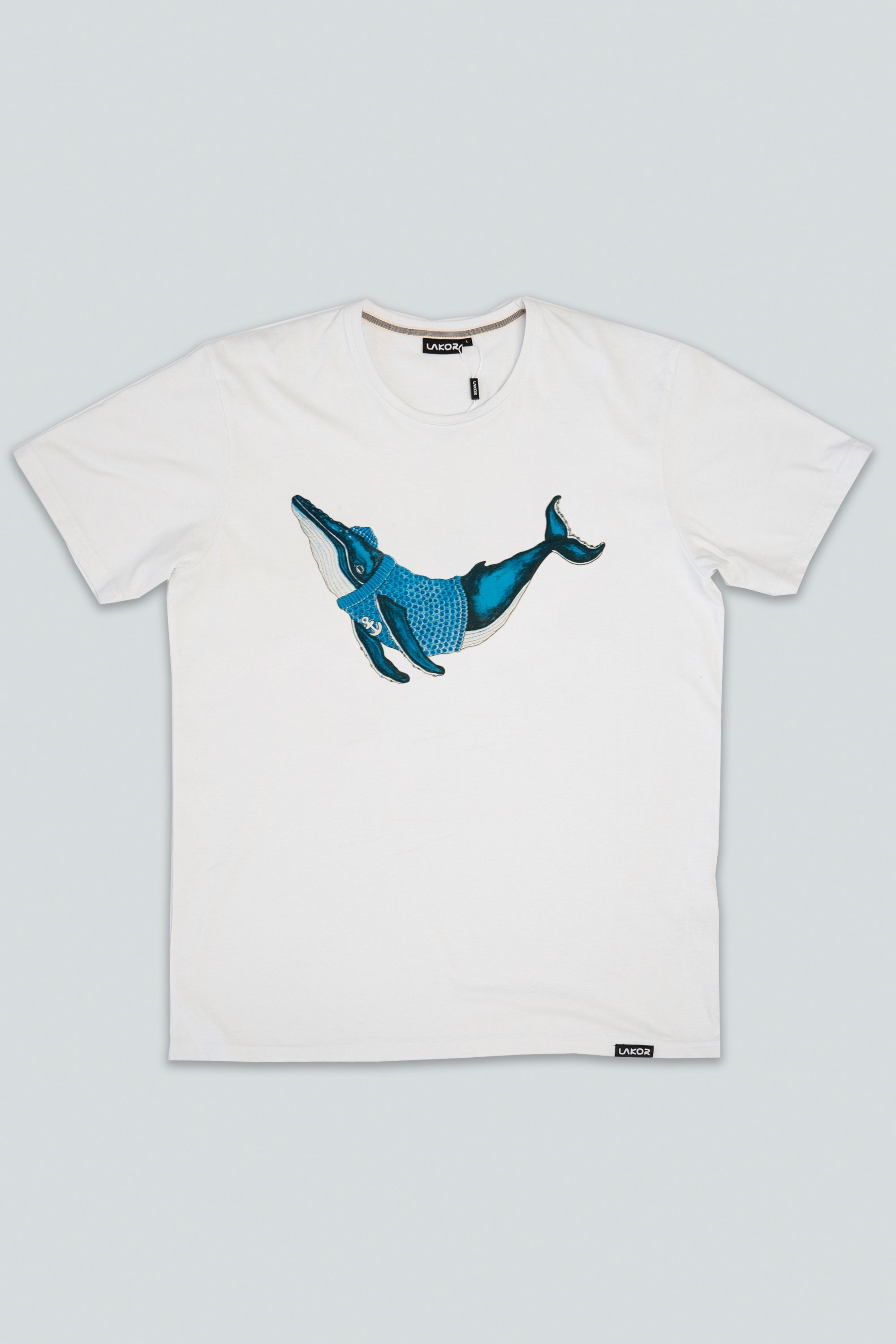 T-shirt med knölval (Off White)