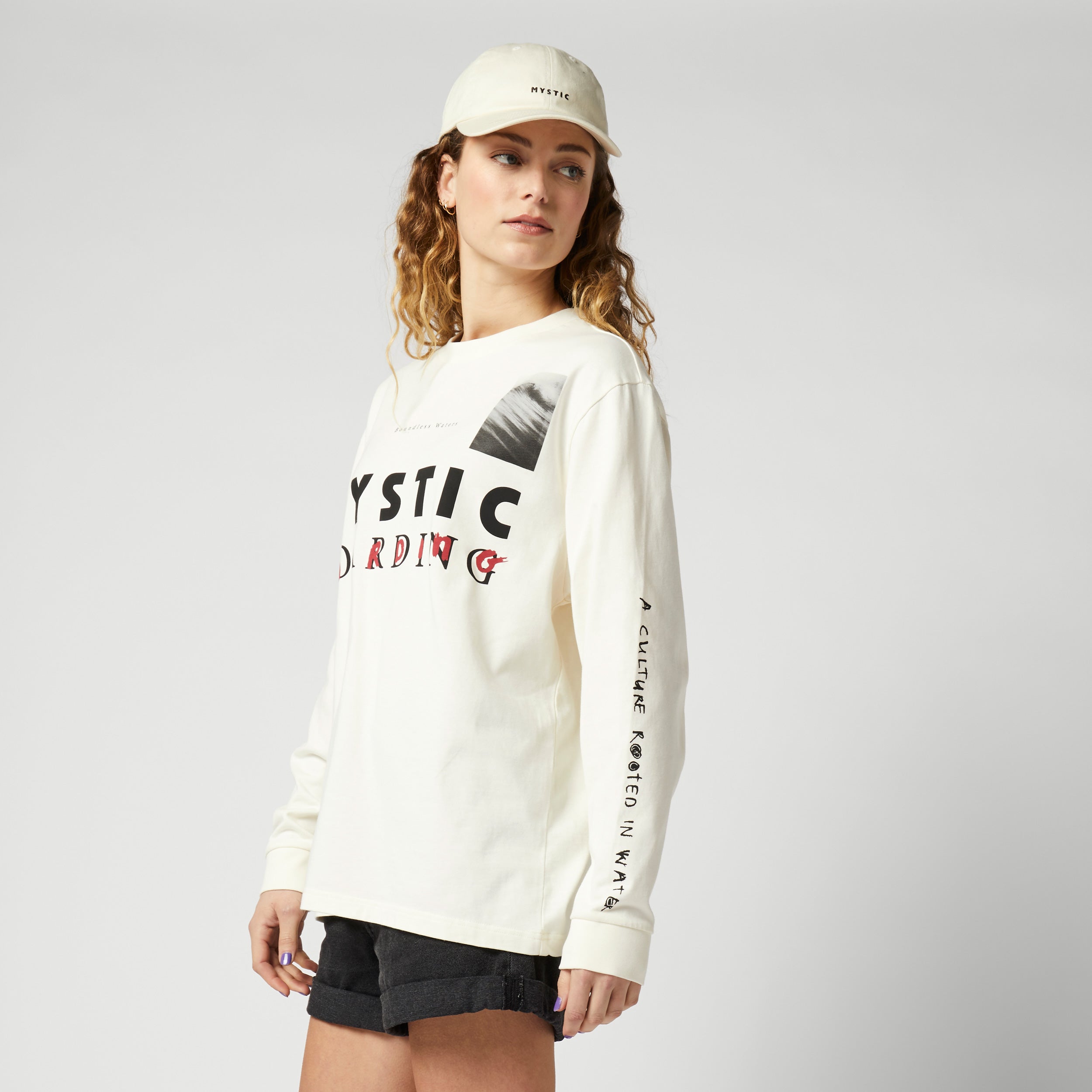 Mystic - Trace Crew Tee Women - Off White