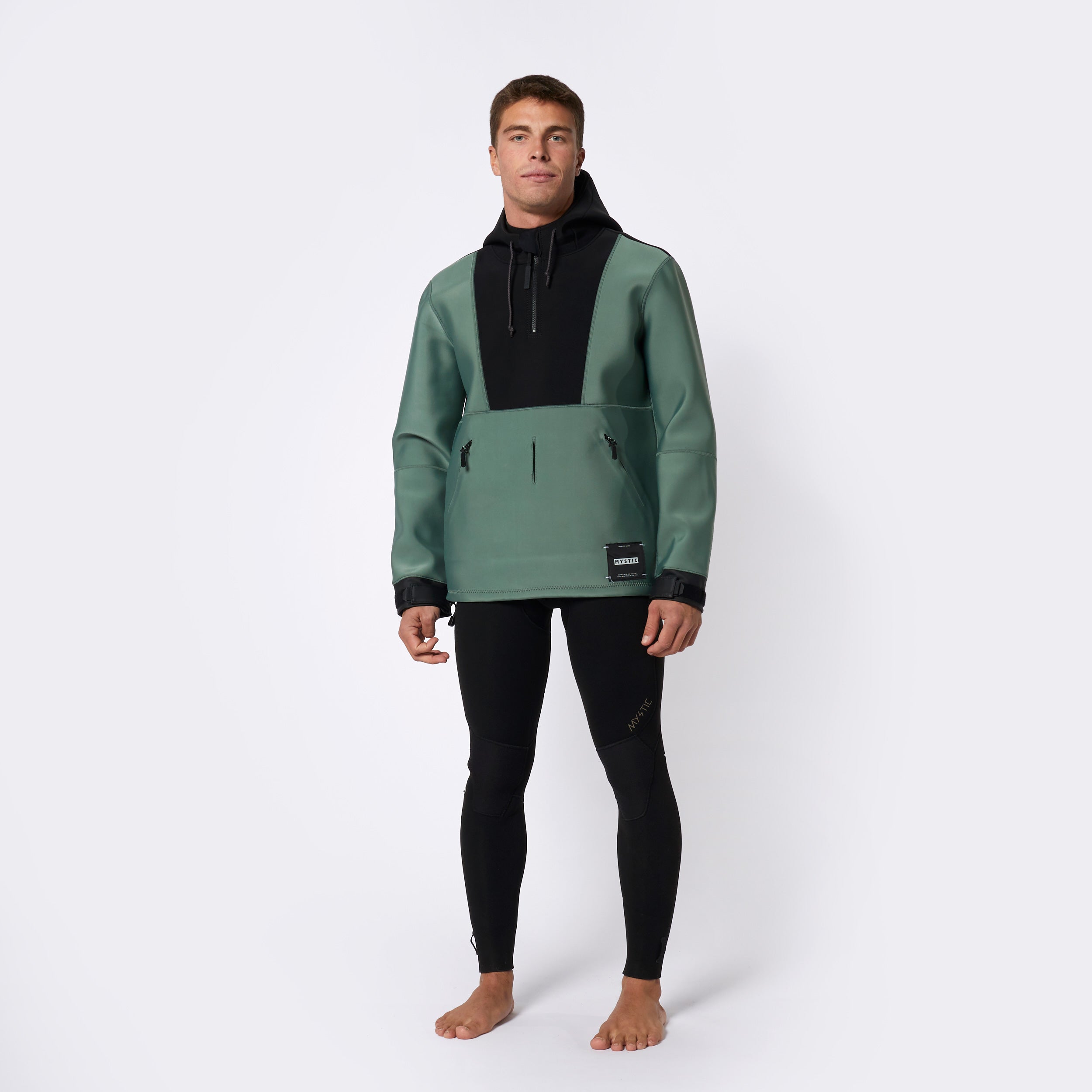 Fulmar Neoprene Hoodie 3/2mm - Dark Olive