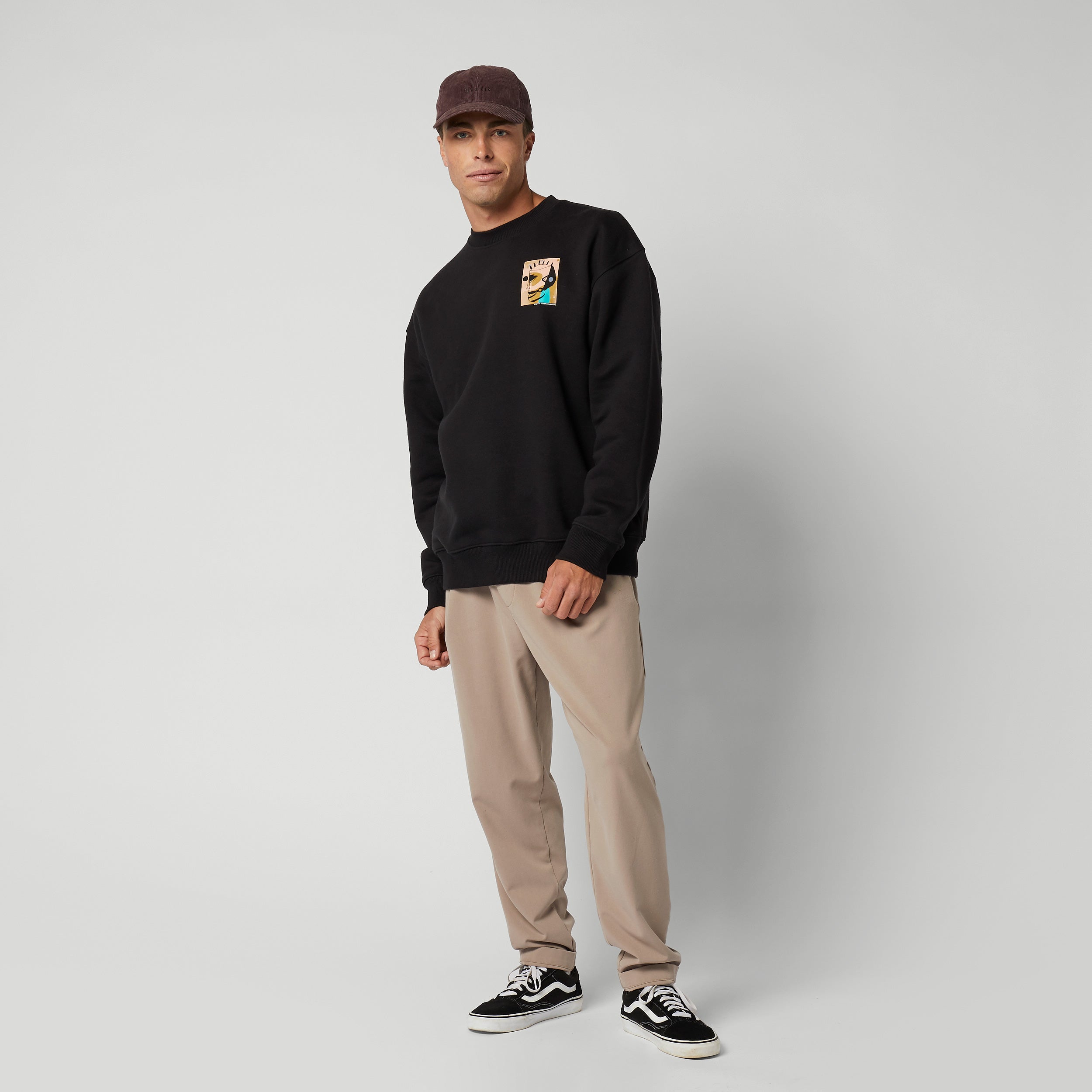 Mystic - The Joshua Crew Sweat - Black