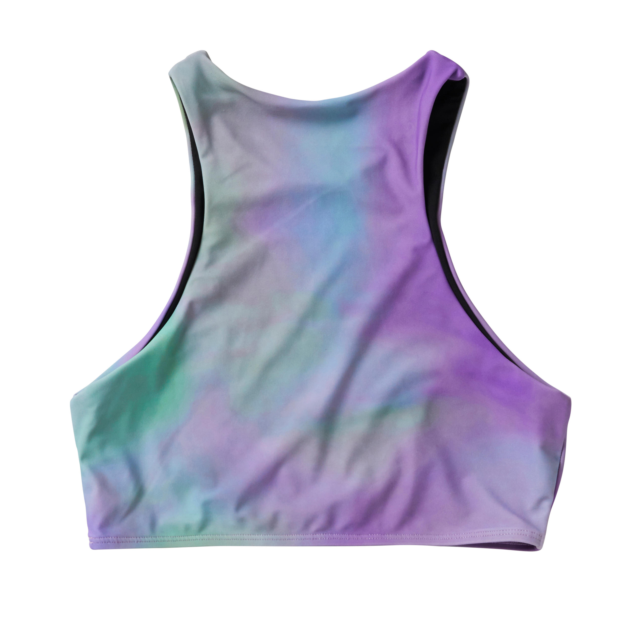 Mystic - Flashback Athletic Bikini Top - Purple / Green