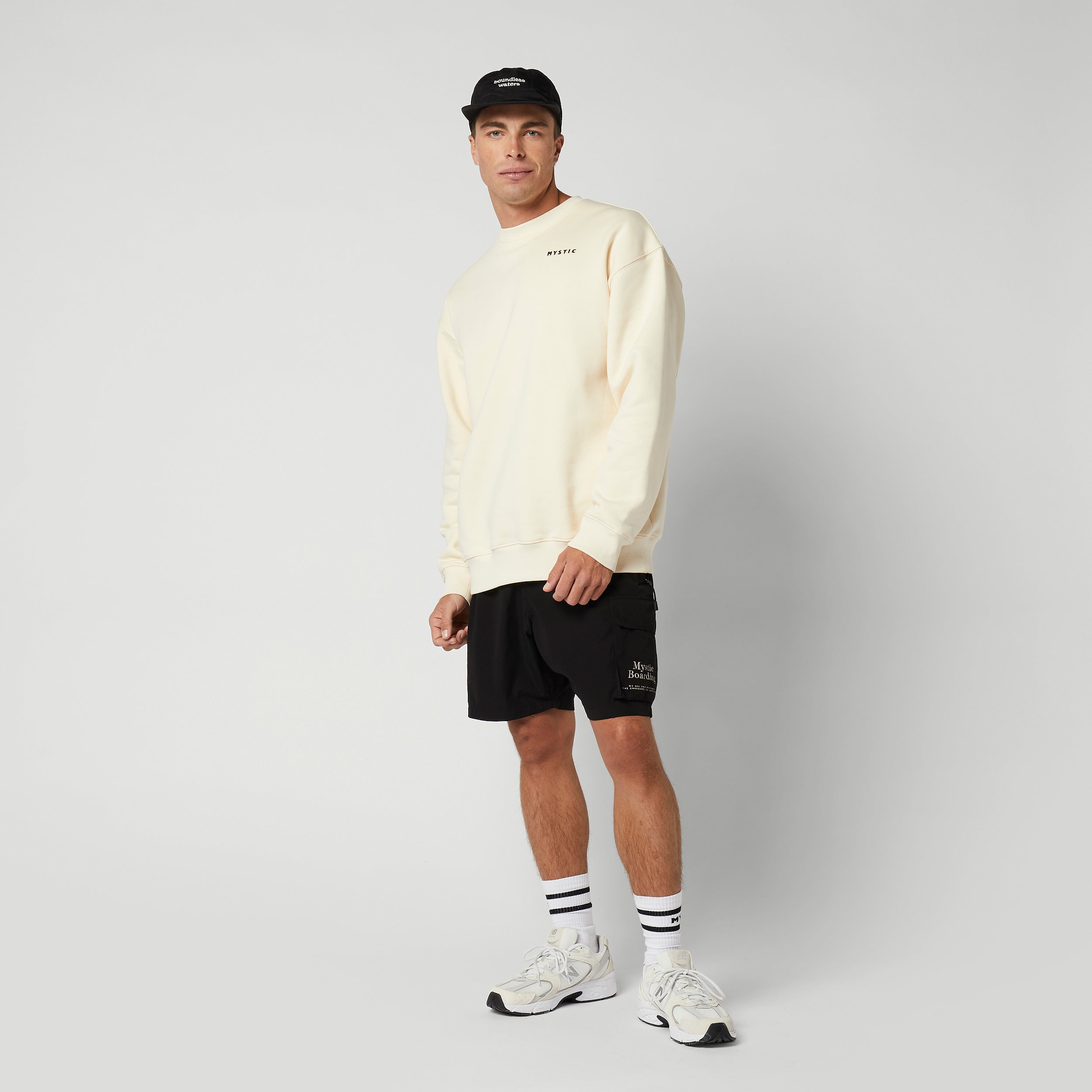 Mystic - Trace Crew Sweat - Off White