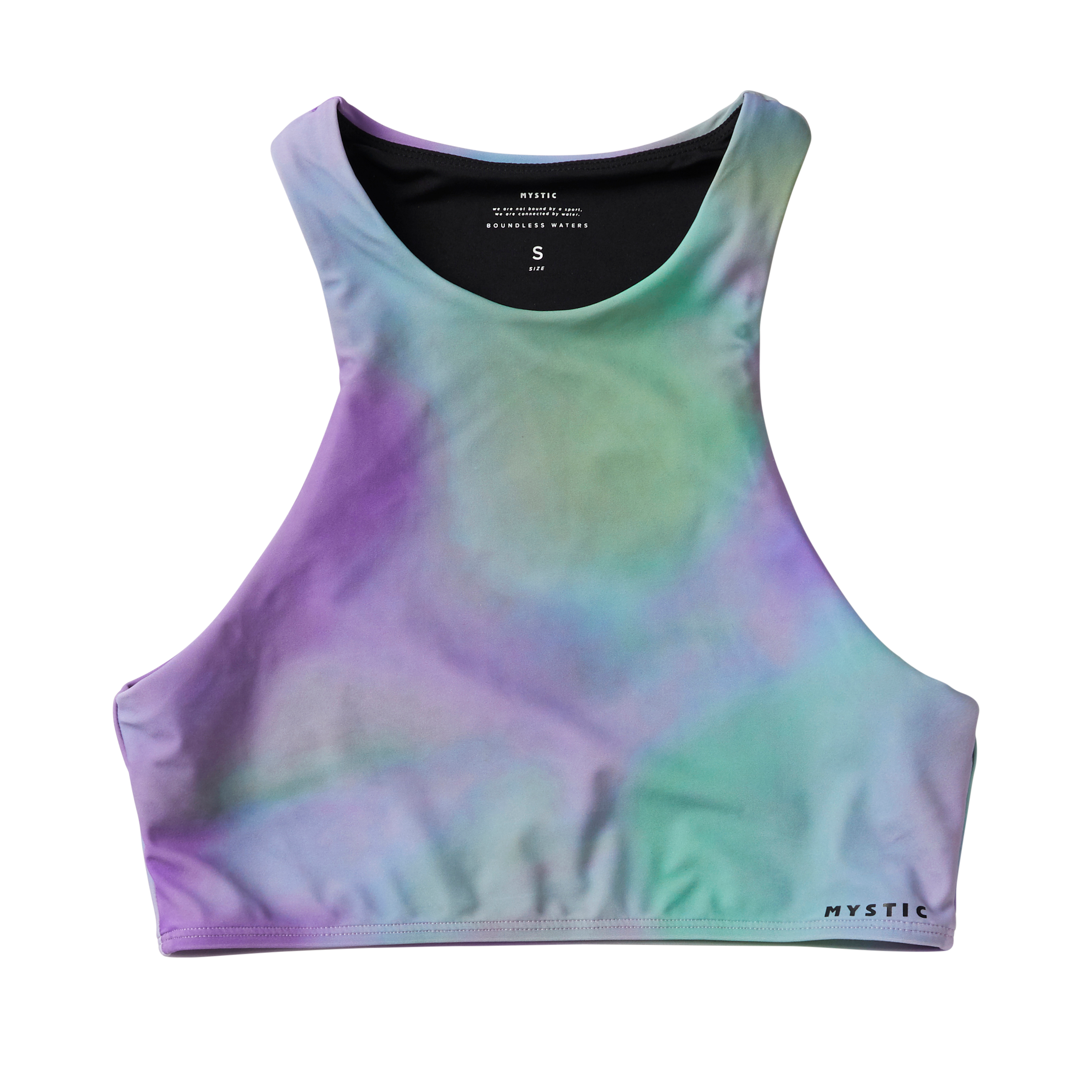 Mystic - Flashback Athletic Bikini Top - Purple / Green