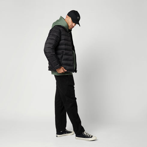 Quilted Midlayer Jacket - Black