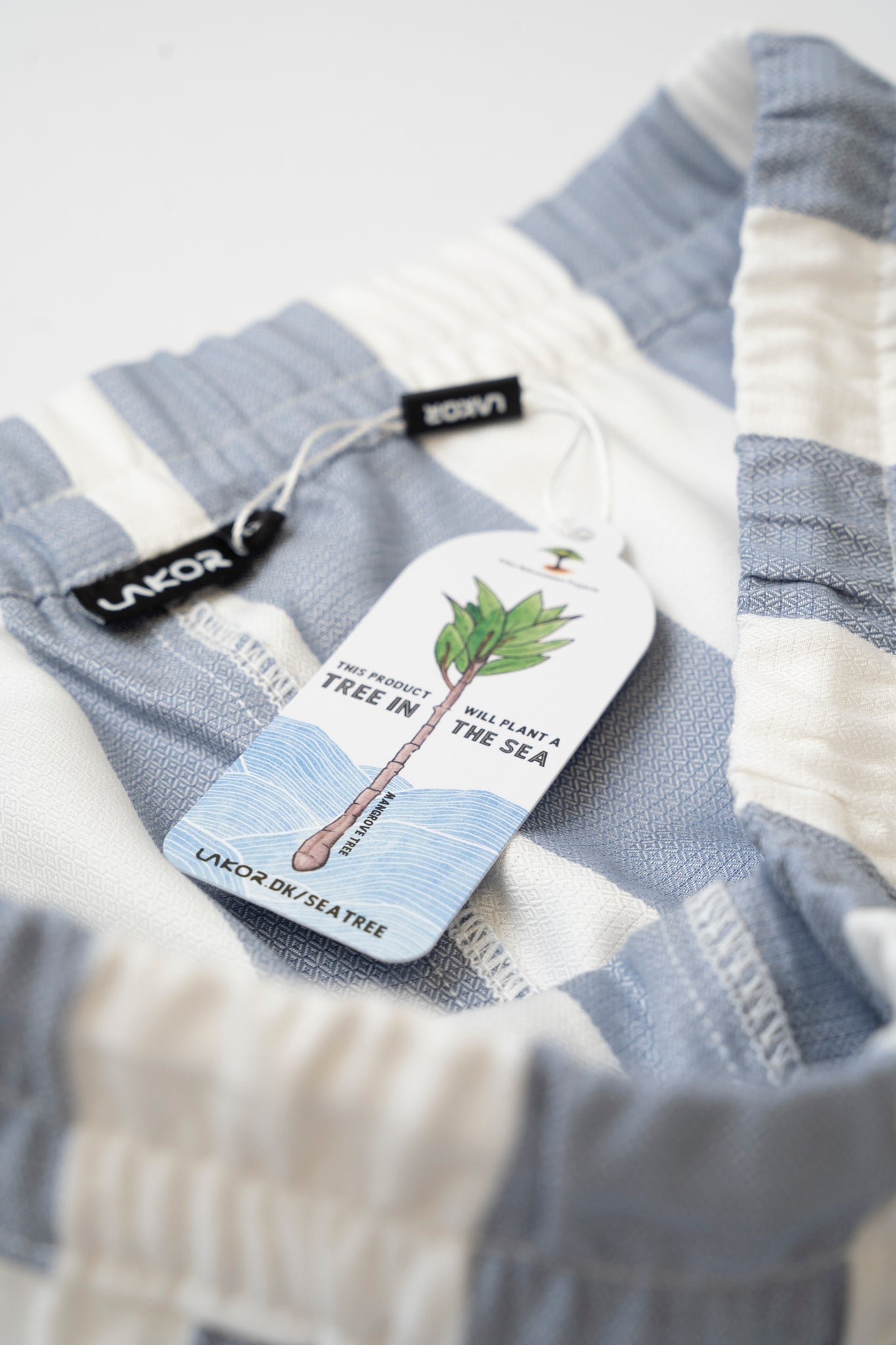 Bold Stripes Shorts (Ljusblå)