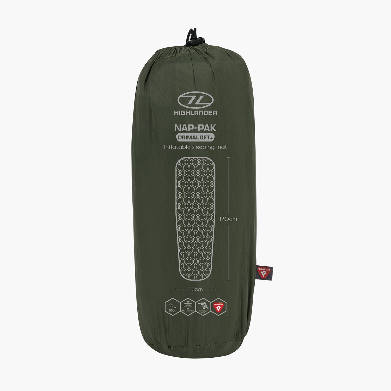 Highlander - NAP-PAK Oppustelig Liggeunderlag, Primaloft
