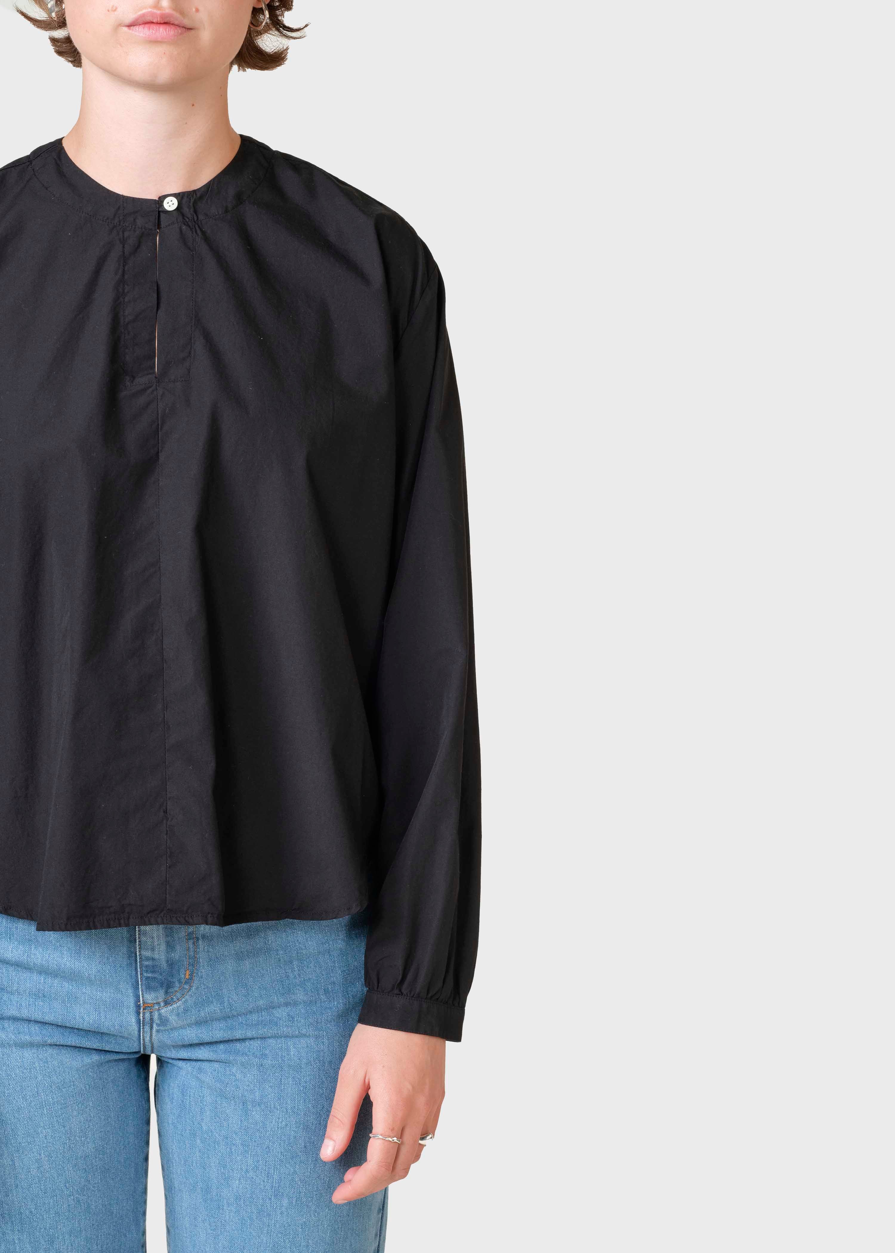 Alma Poplin Shirt - Black