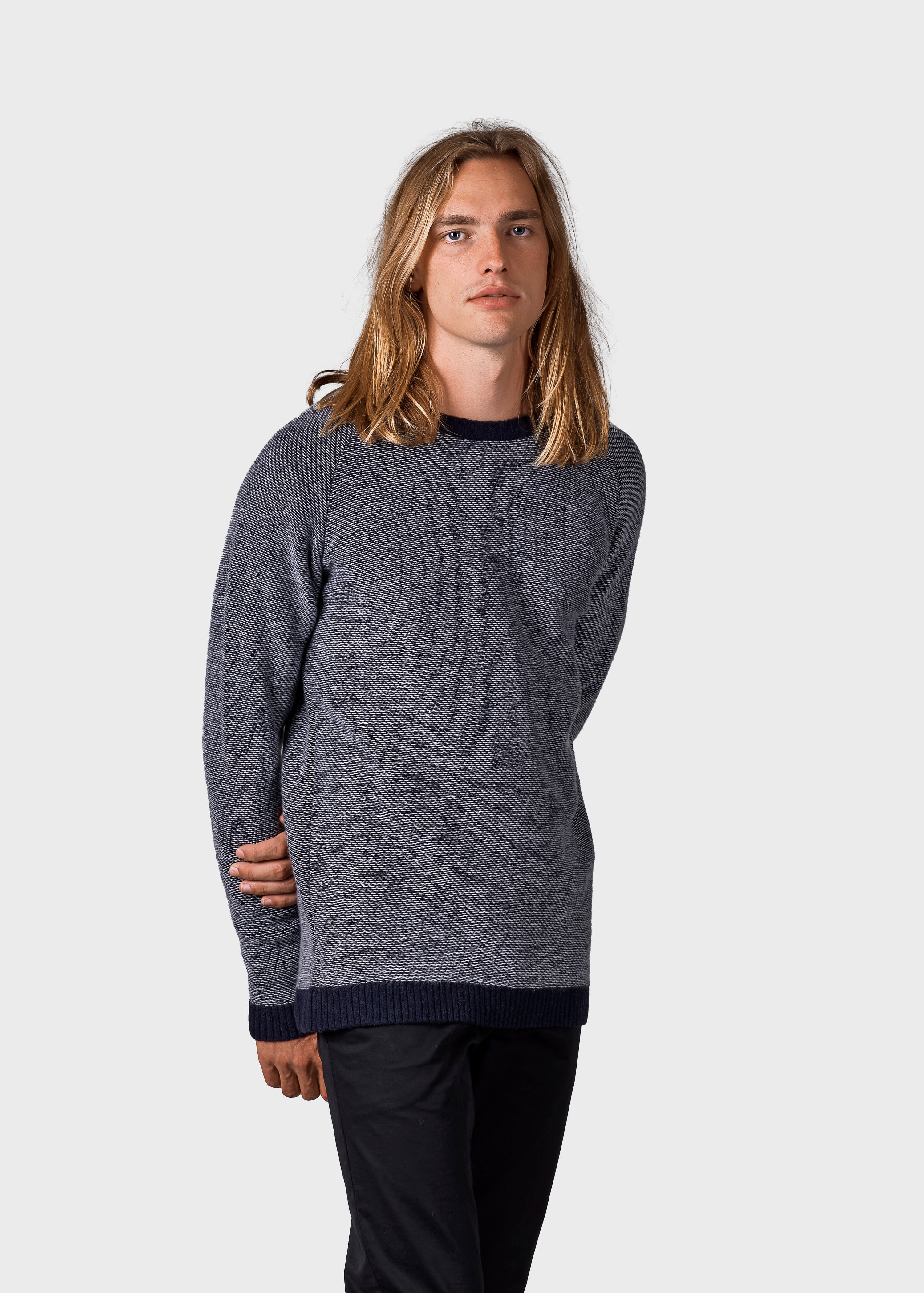 Arthur Knit - Navy/cream