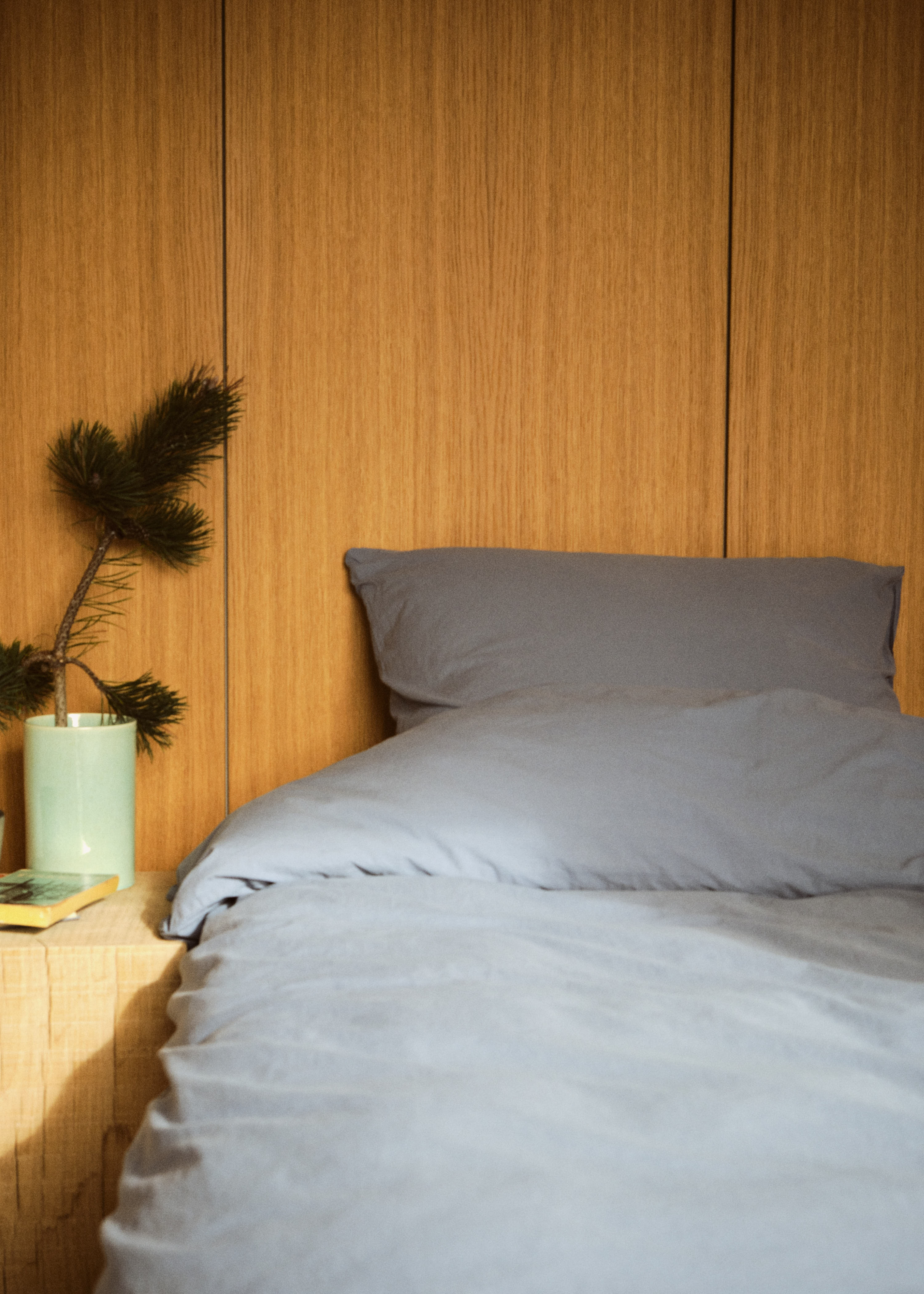 Bed Set - Plain - 140 X 200 + 80 X 80 - Light Blue