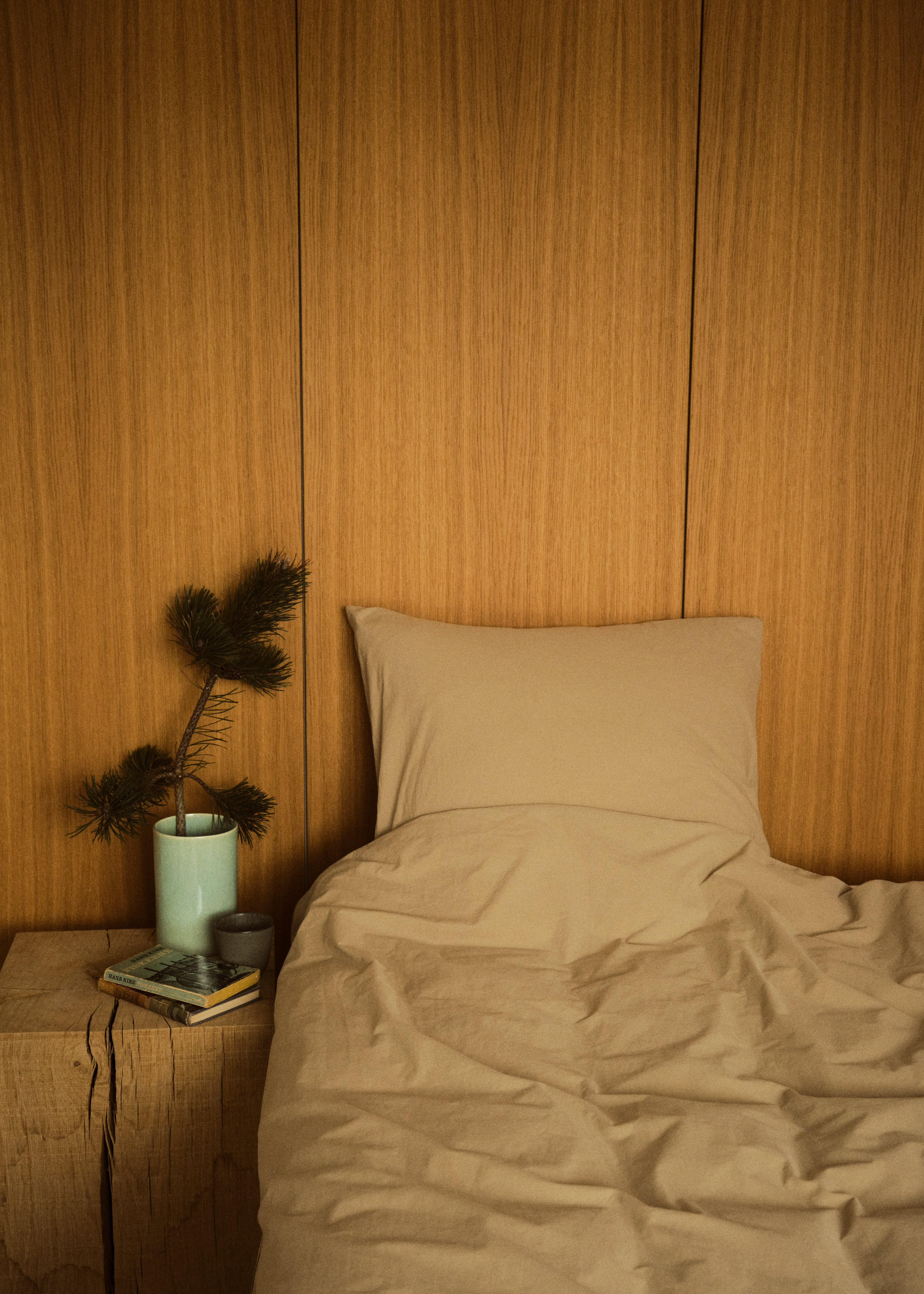 Bed Set - Plain - 140 X 200 + 80 X 80 - Sand