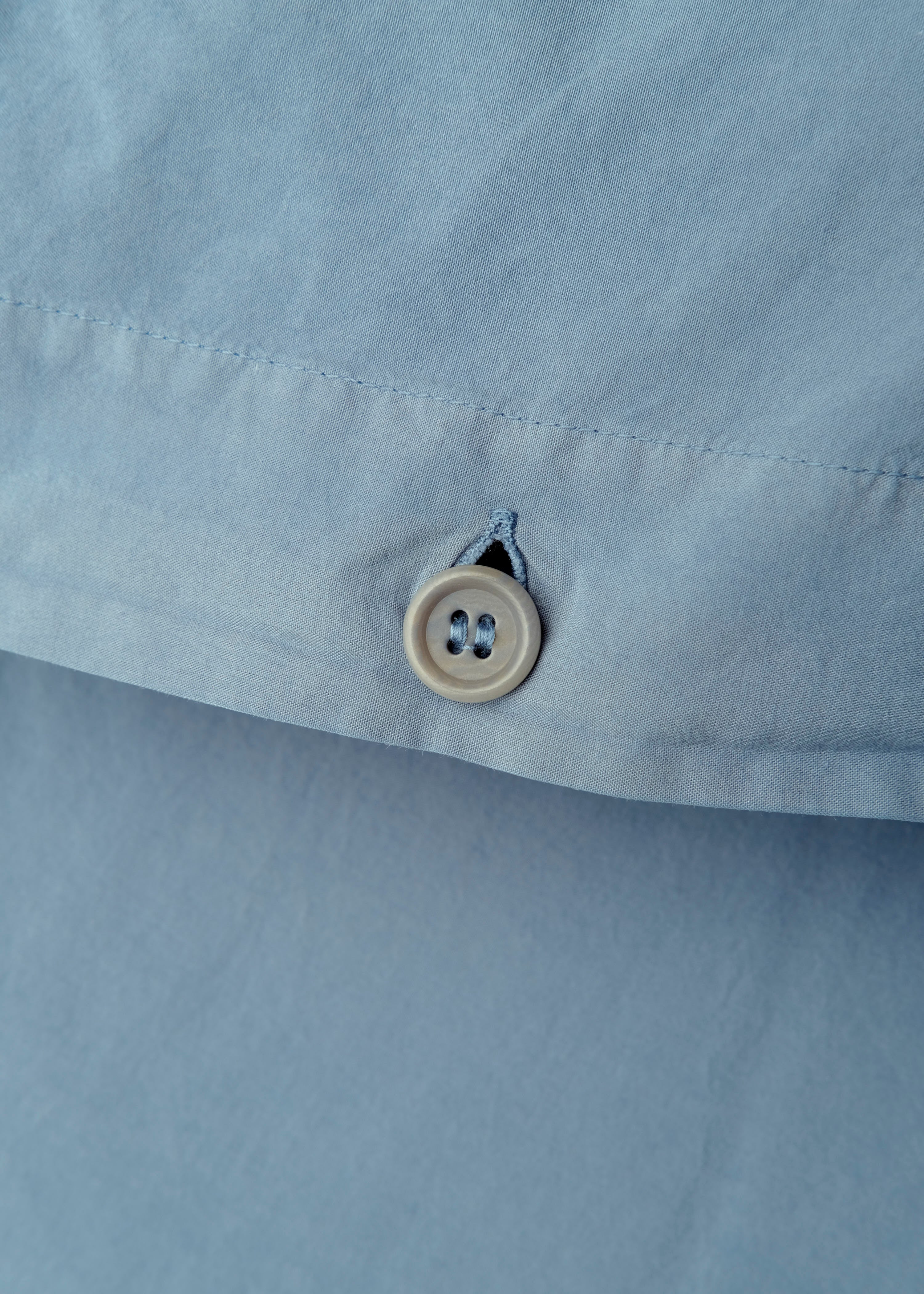 Bed Set - Plain - 140 X 220 + 60 X 70 - Light Blue