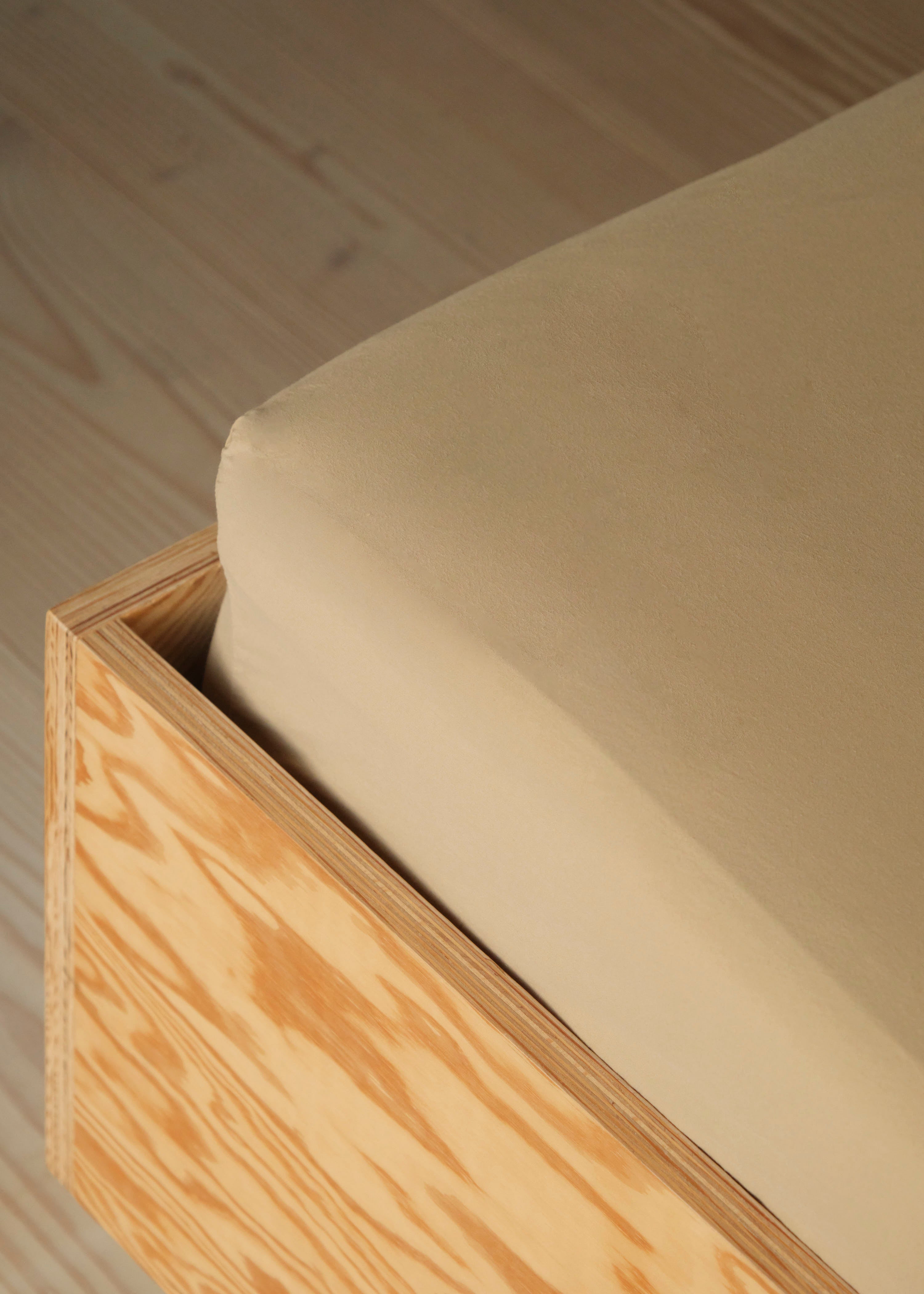 Bed Sheet 90 X 200 X 30 - Sand