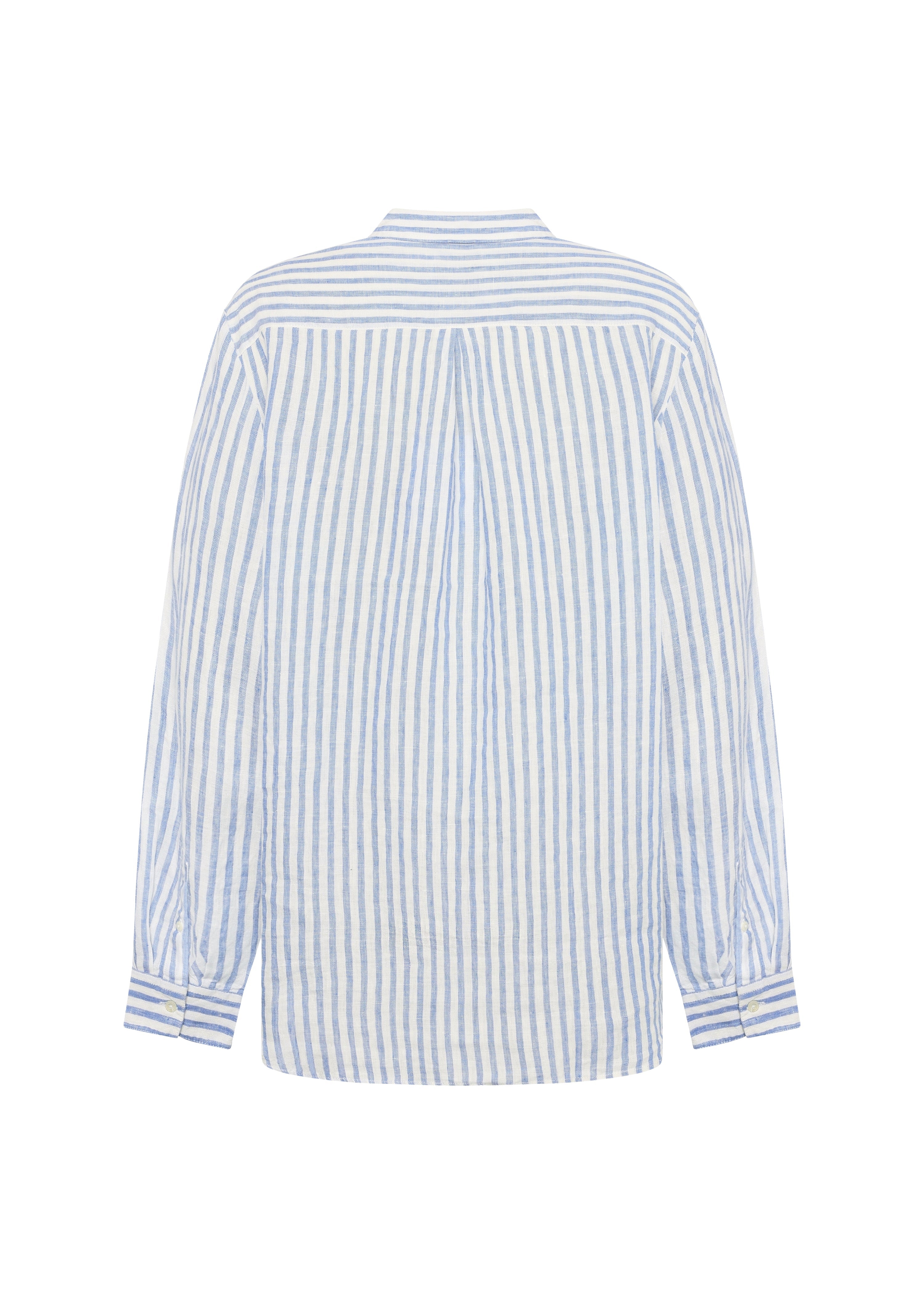 Belinda Linen Shirt - Cream/light Blue