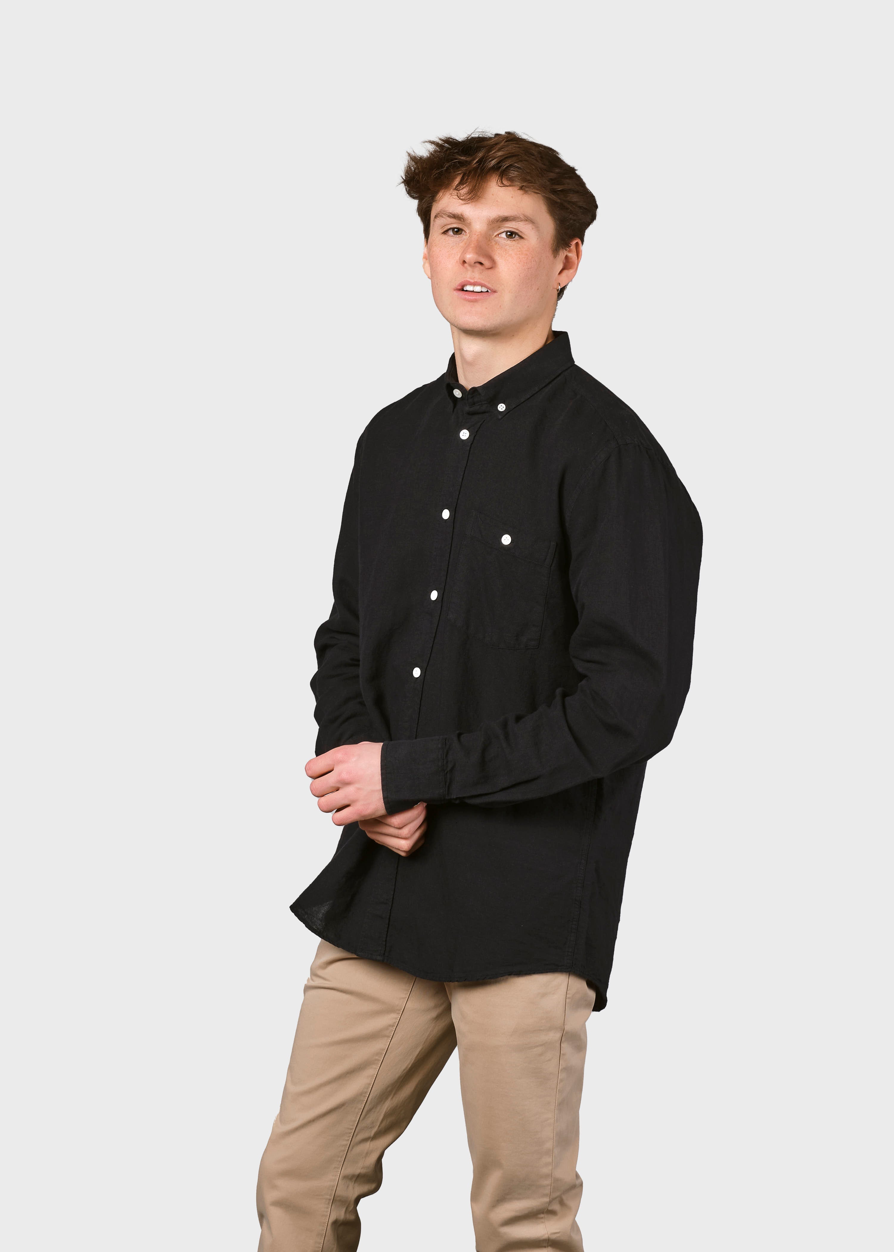Benjamin Linen Shirt - Black