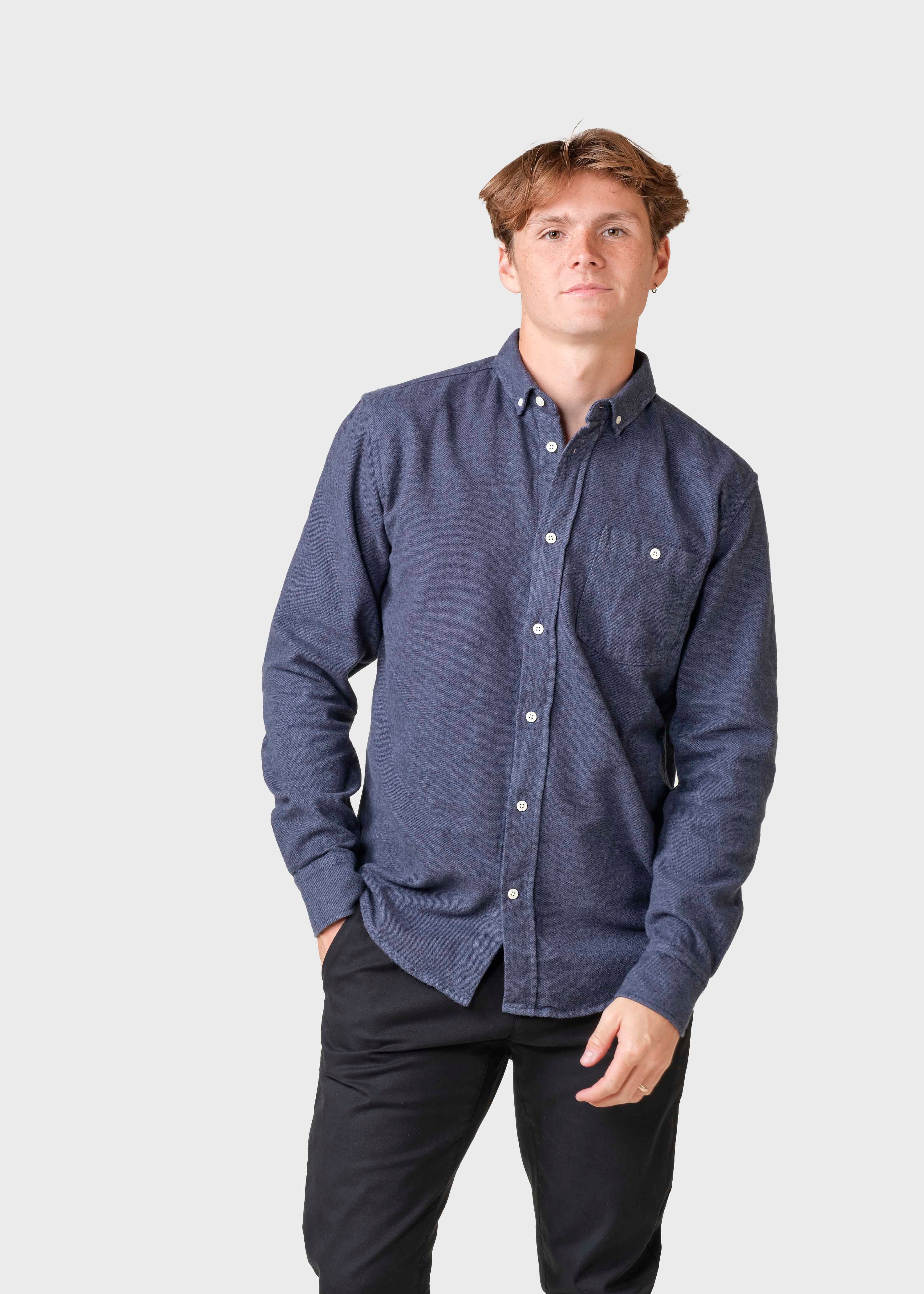 Benjamin Lumber Shirt - Navy Overdye