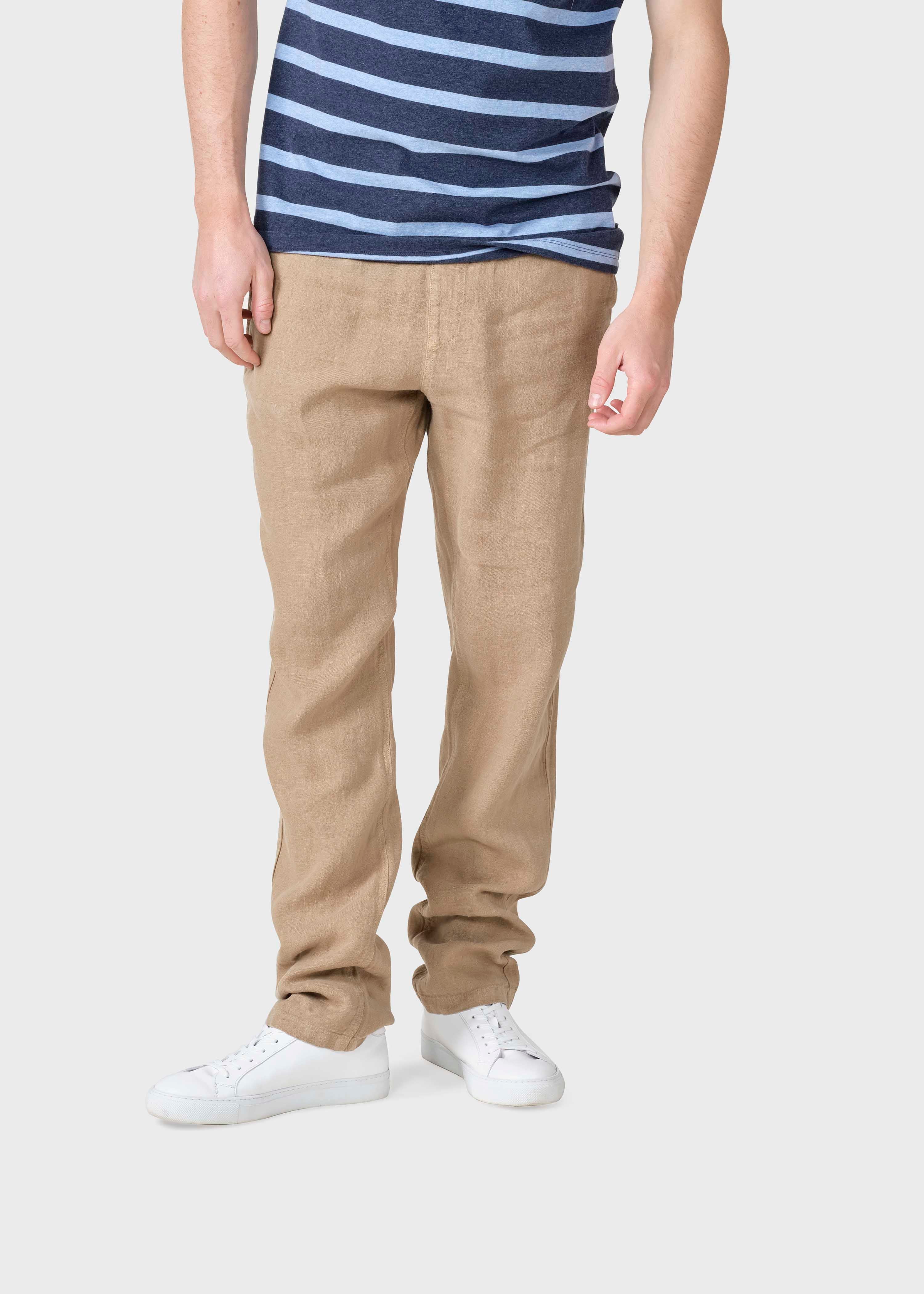 Birger Cotton/linen Pants - Sand