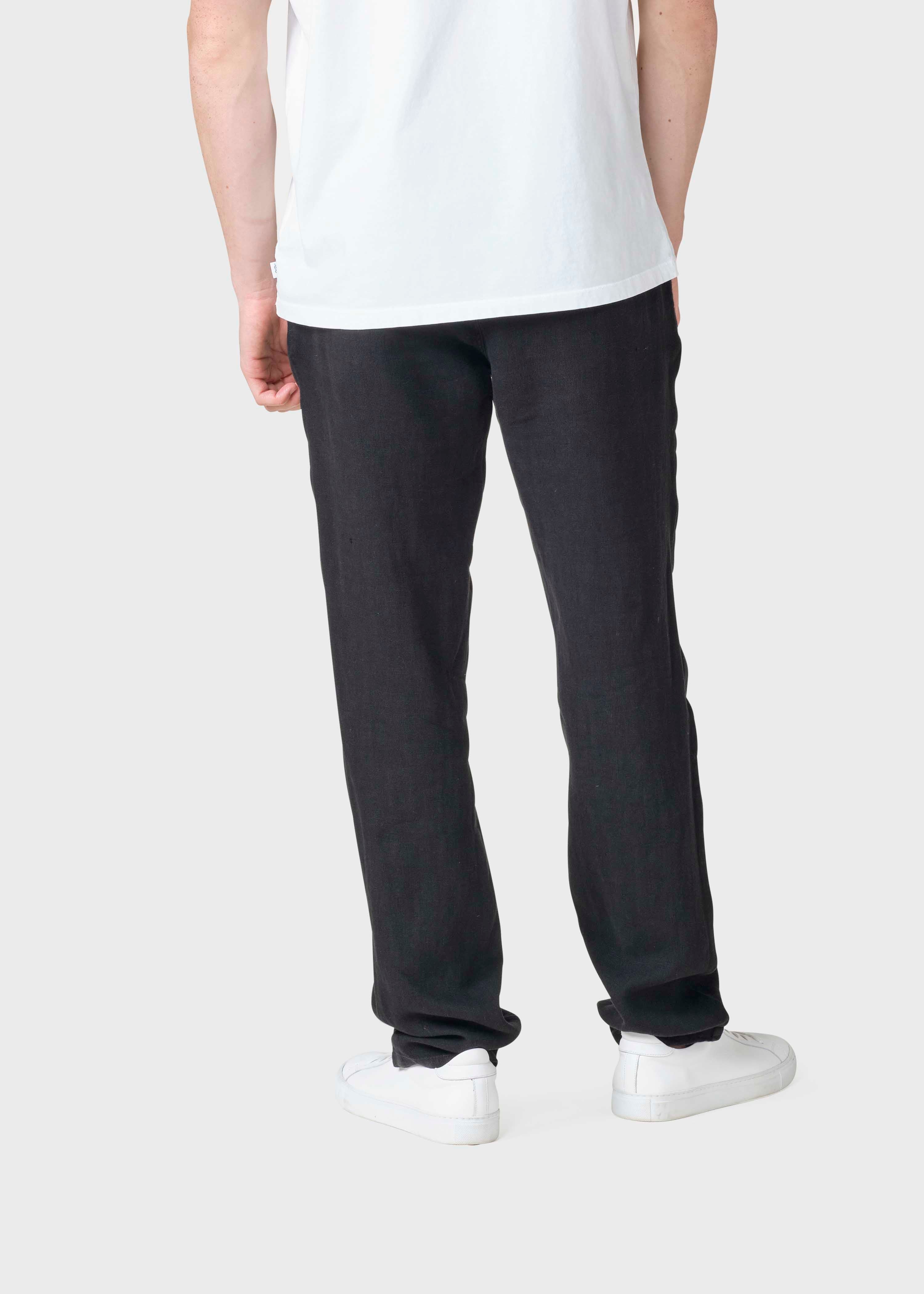 Birger Cotton/linen Pants - Black