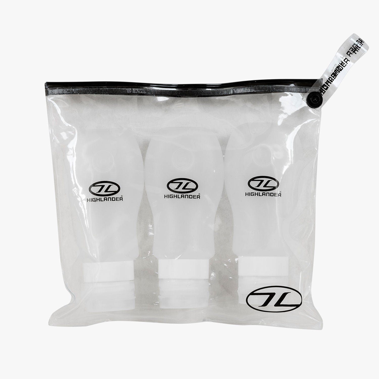 Highlander - Silikone Rejseflasker, 3 Pakke