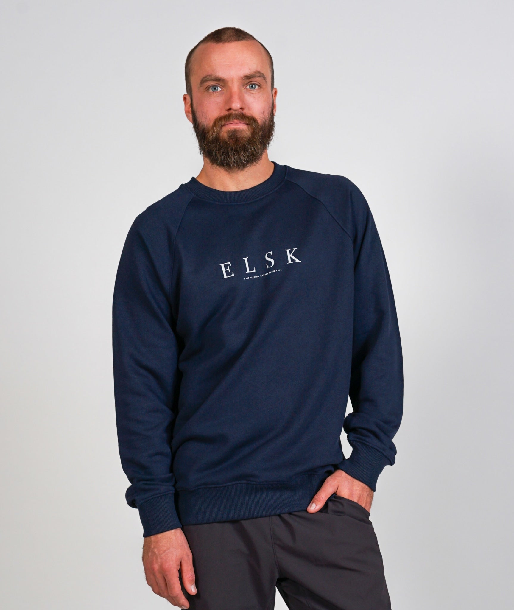 2360 | Elsk® Pure Tværs Men’S Sweatshirt | Dark Navy