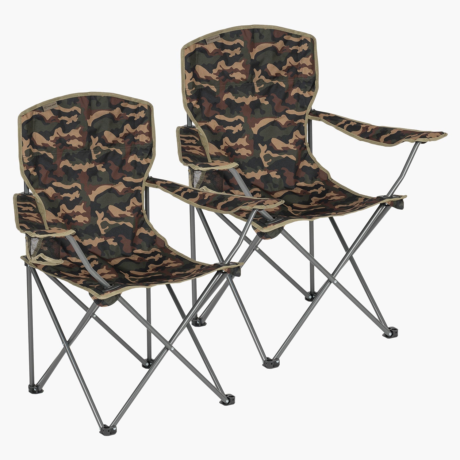 Highlander - Stirling Camping Stol, 2 Pakker, Camo