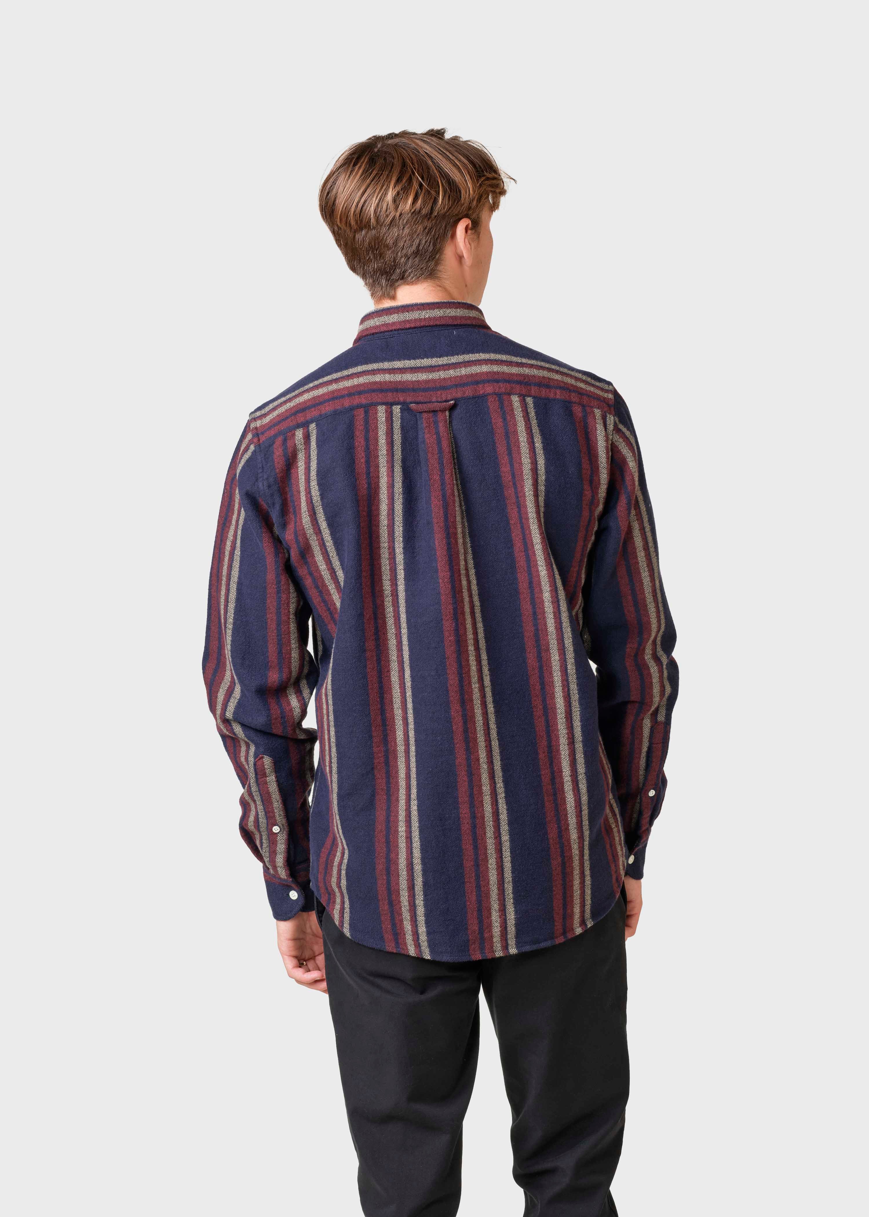 Filipe Shirt - Sand/navy/red
