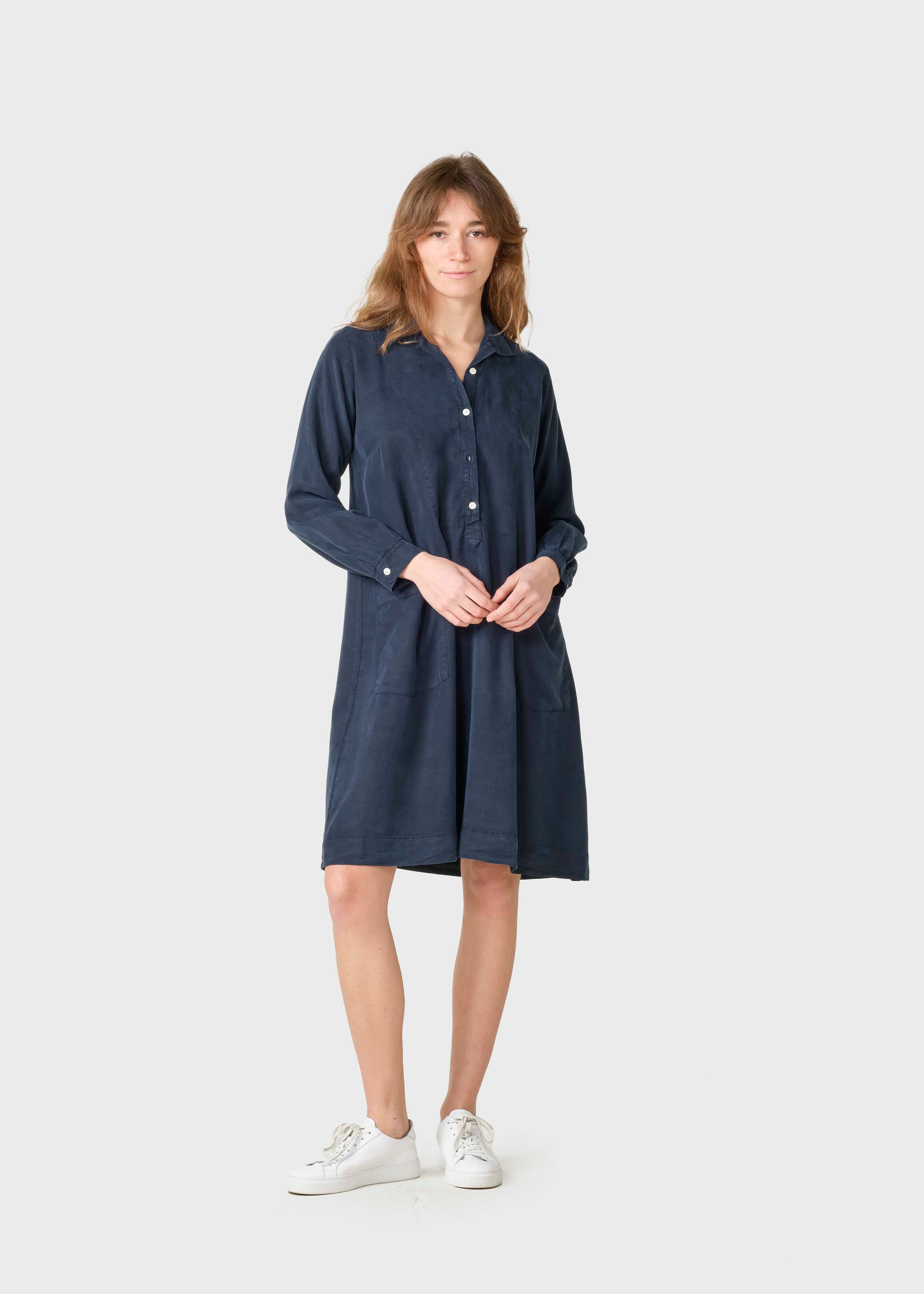 Gerdi Lyocell Dress - Navy