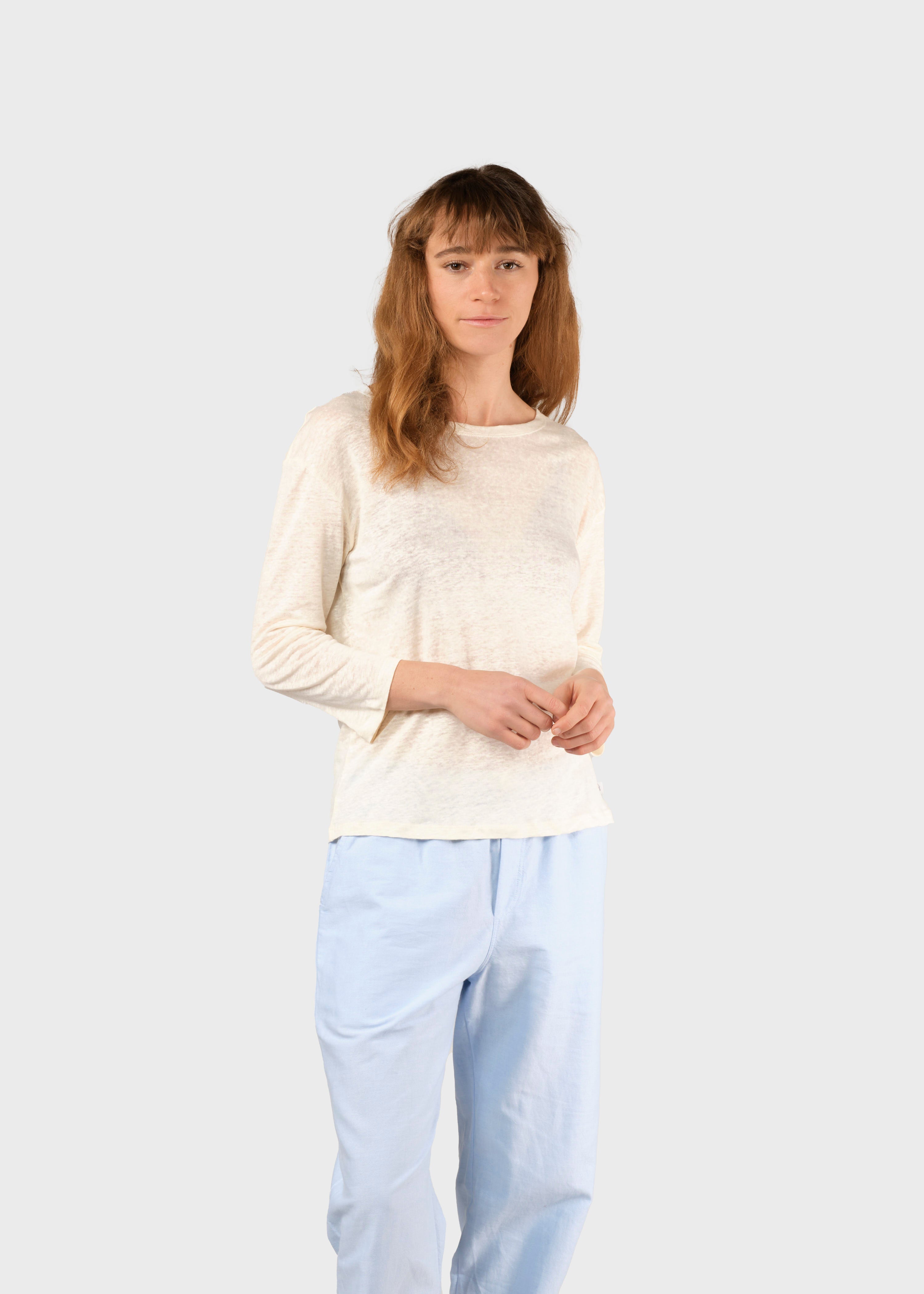 Gudrun Ls Tee - Cream
