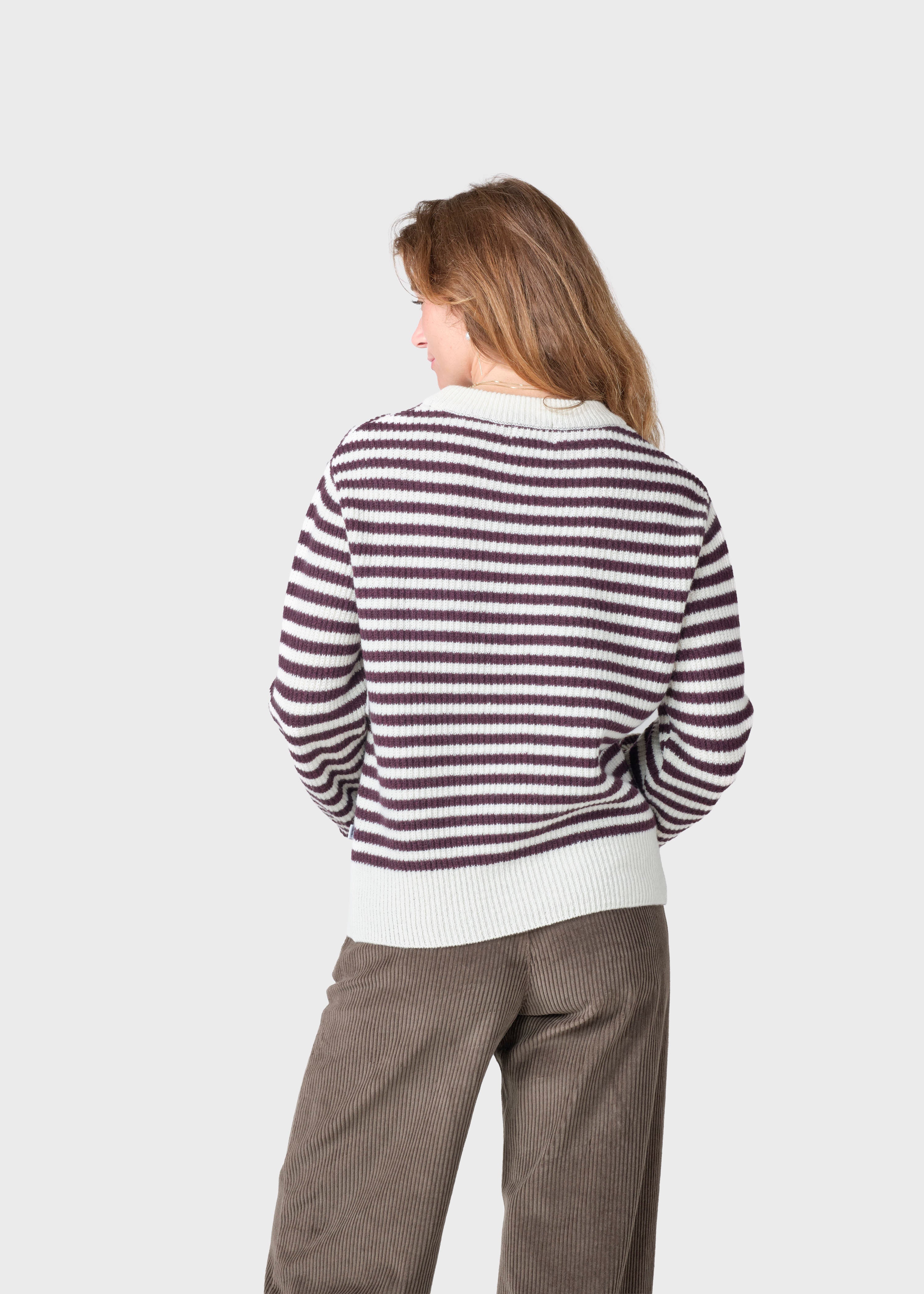 Gunilla Knit - Burgundy/cream