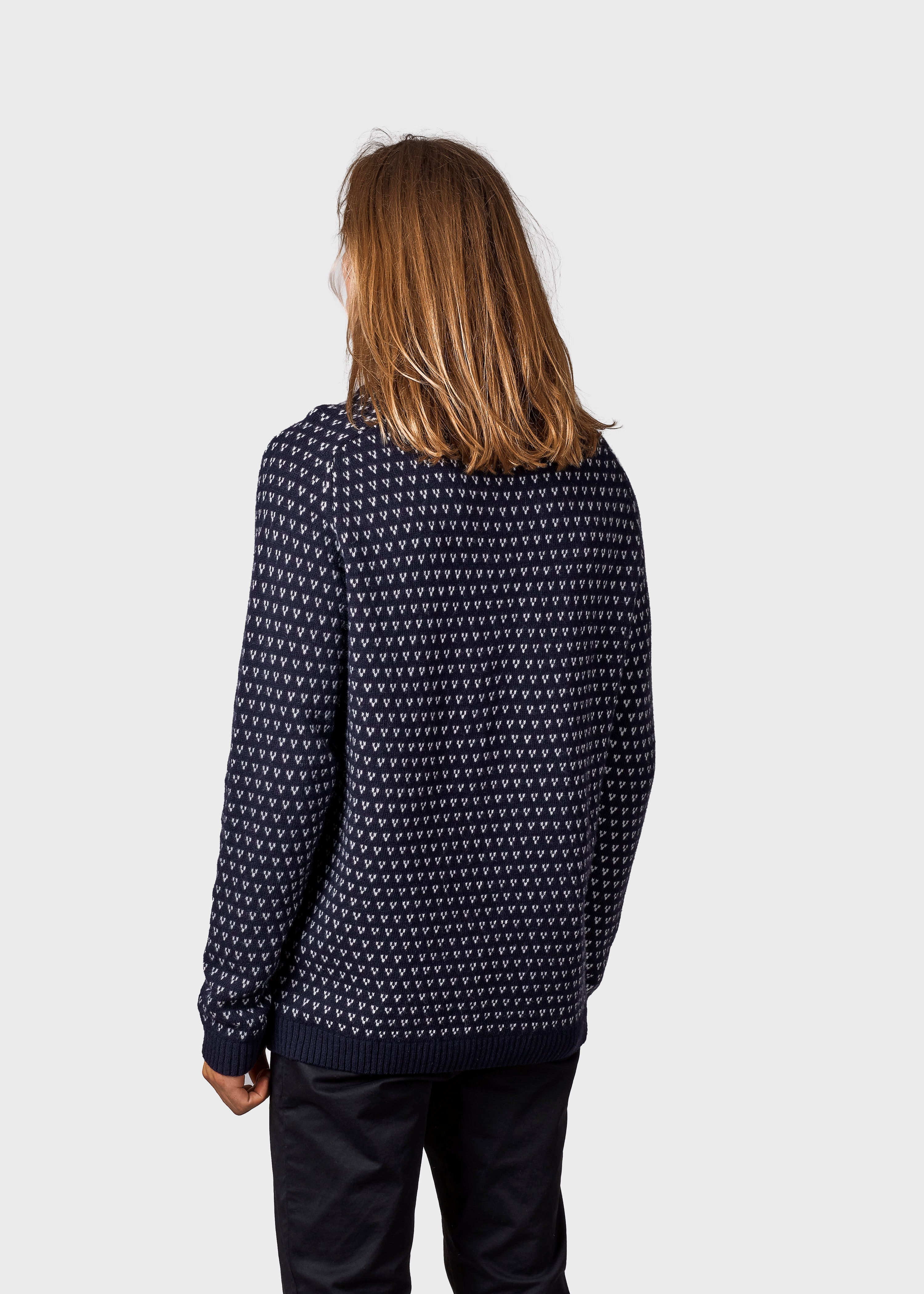 Hugo Knit - Navy/cream