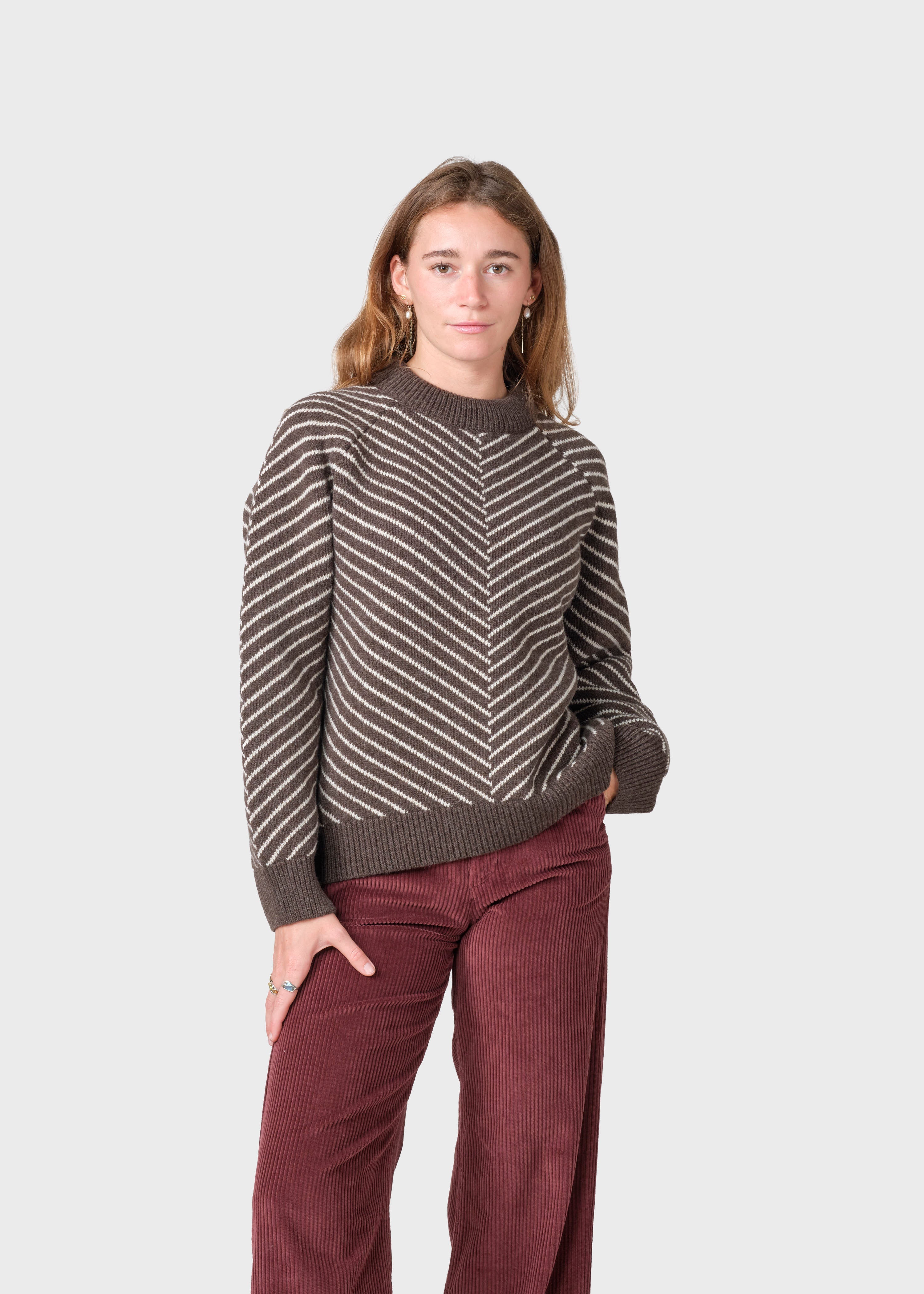 Ines Knit - Taupe/pastel Sand