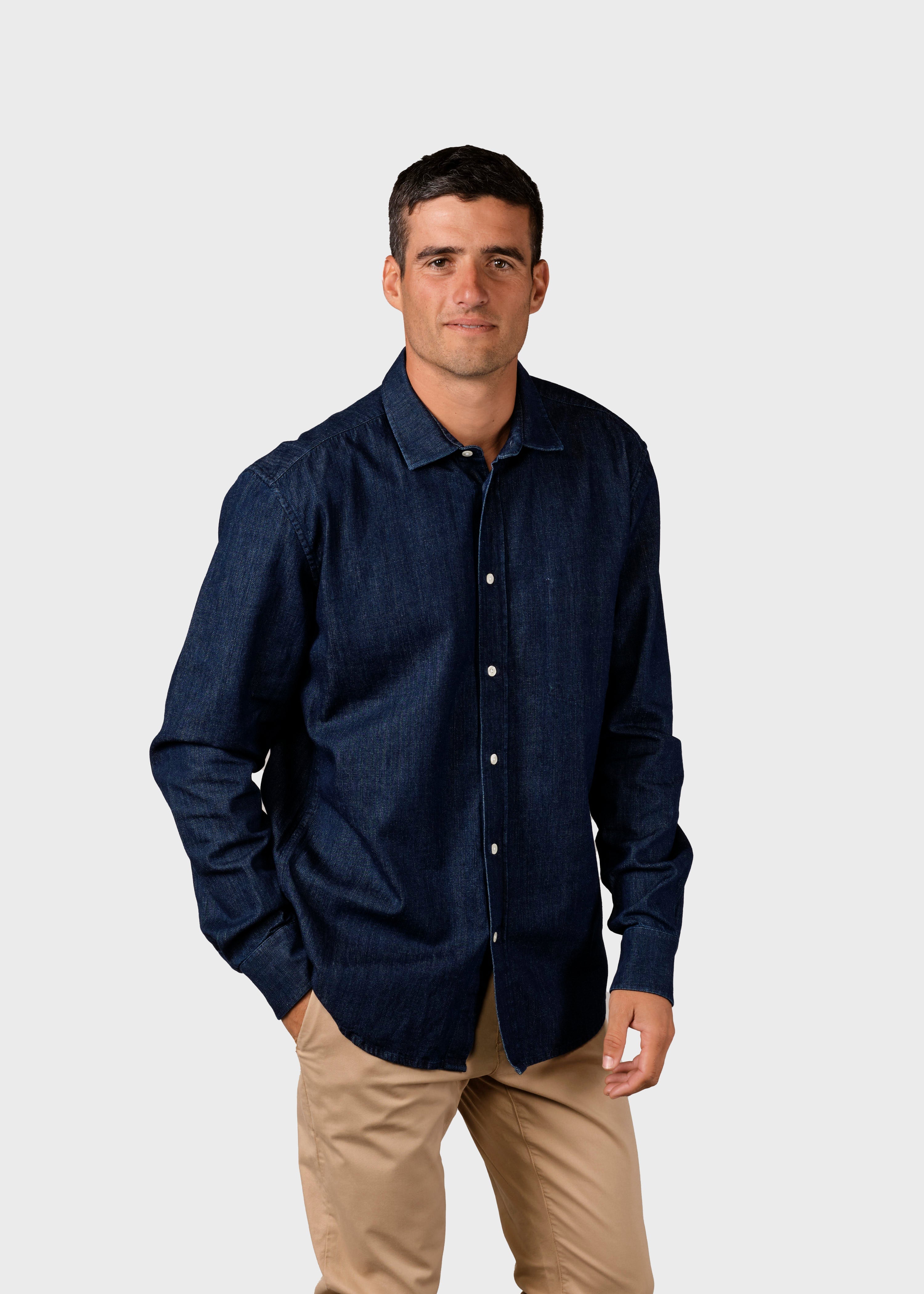 Jakob Shirt - Dark Blue Stonewash