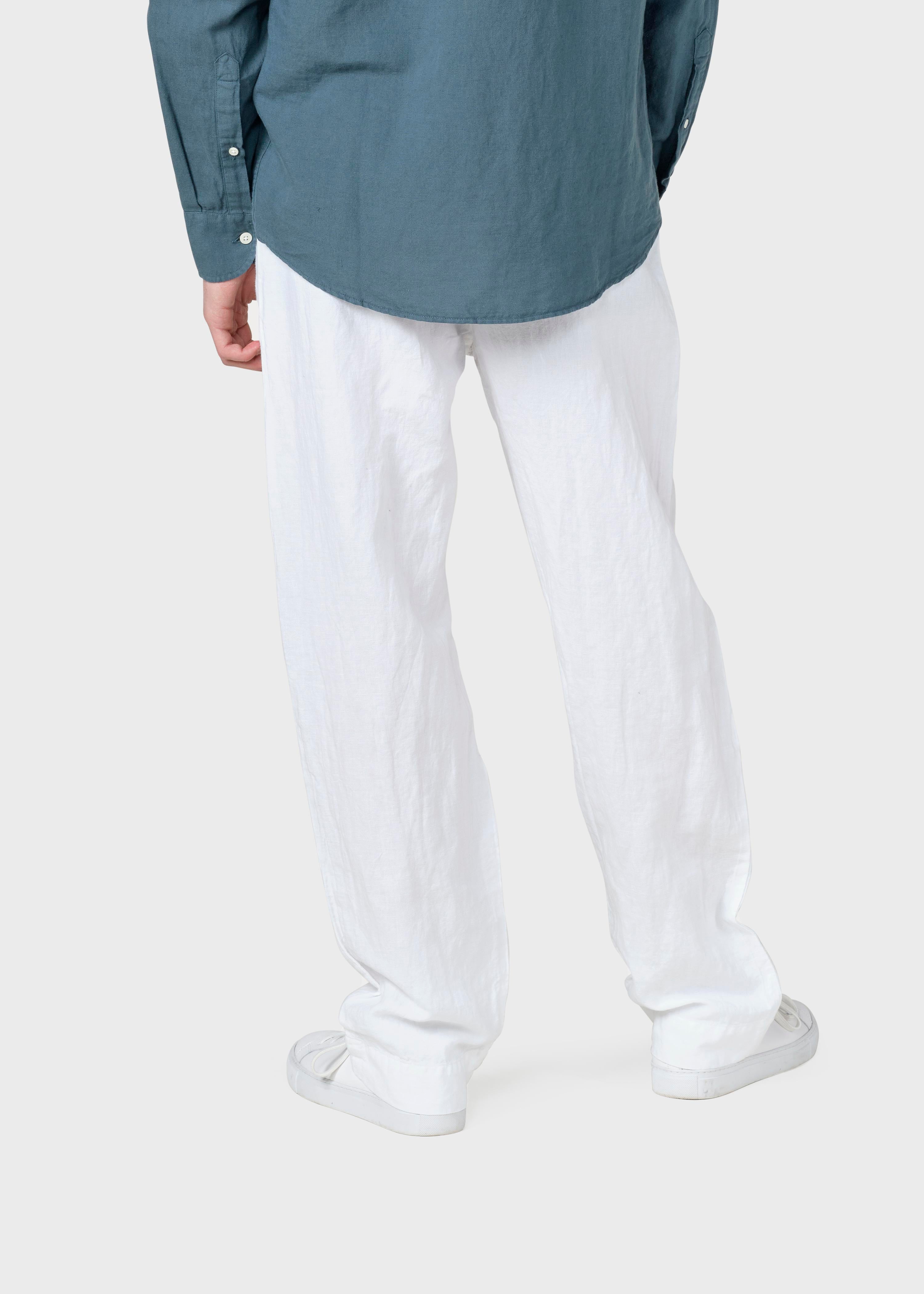 Jens Linen Pants - White