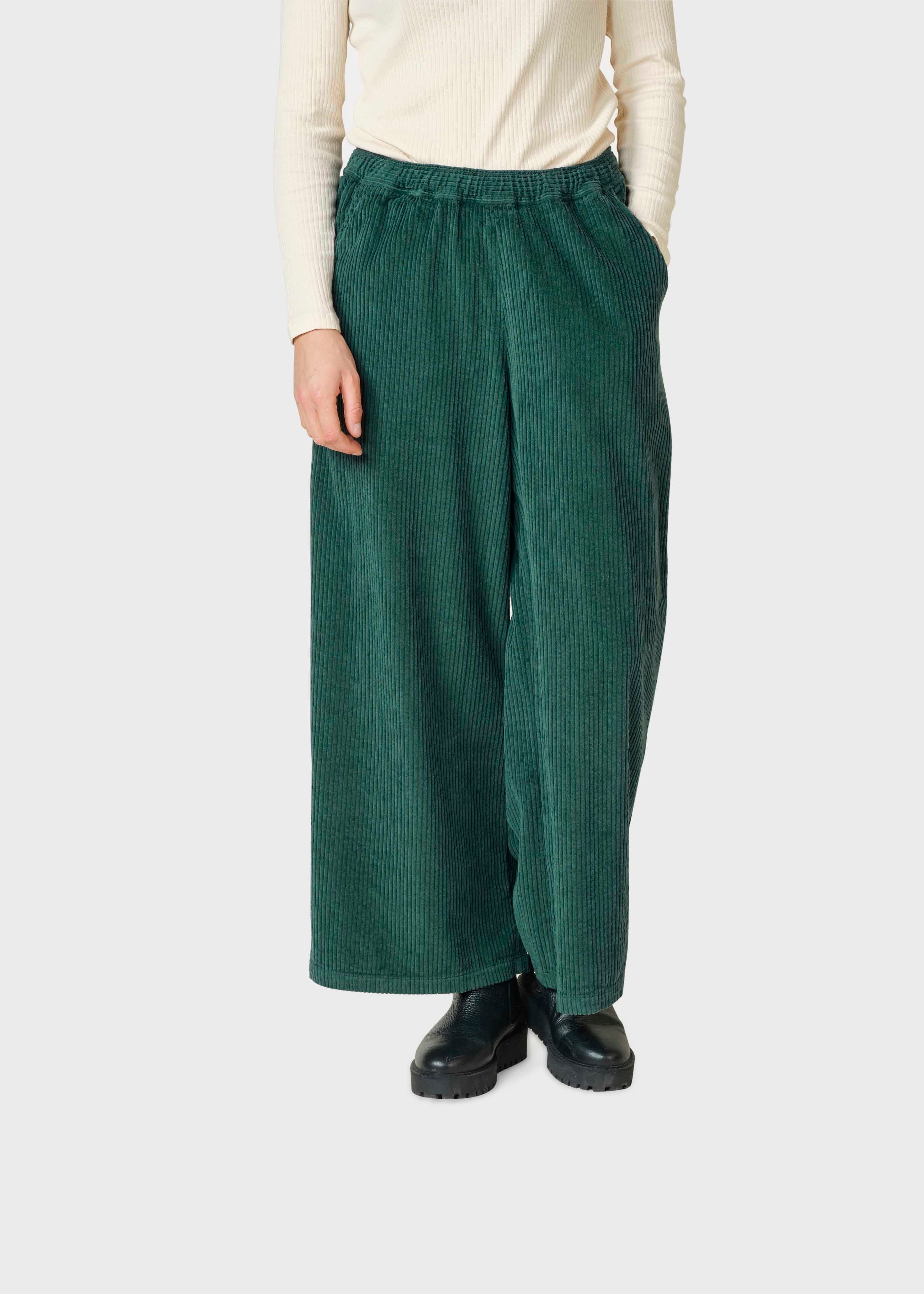 Kaja Cord Pants - Moss Green