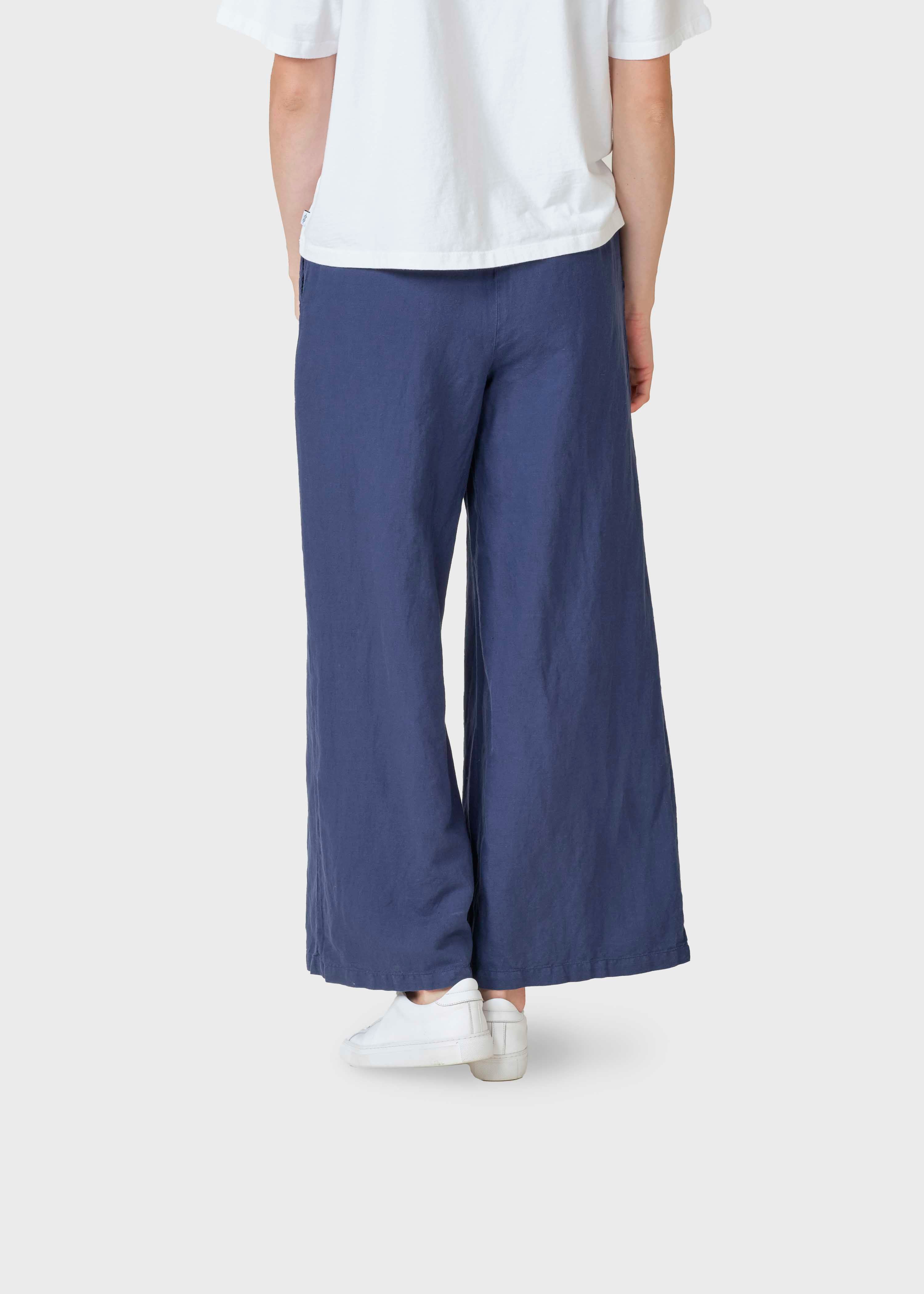 Kaja Cotton/linen Pants - Ocean