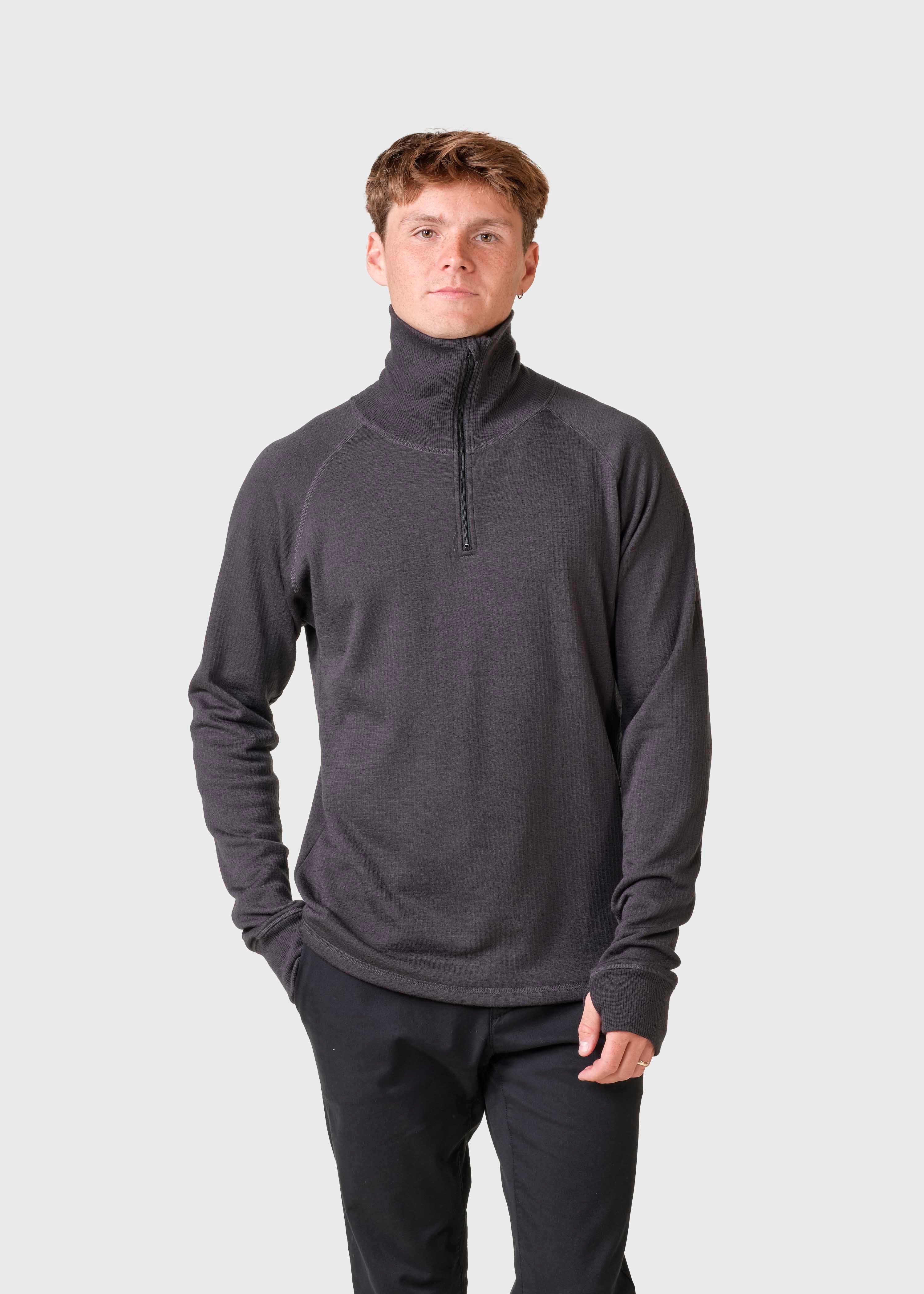 Knuth Wool Zip - Black